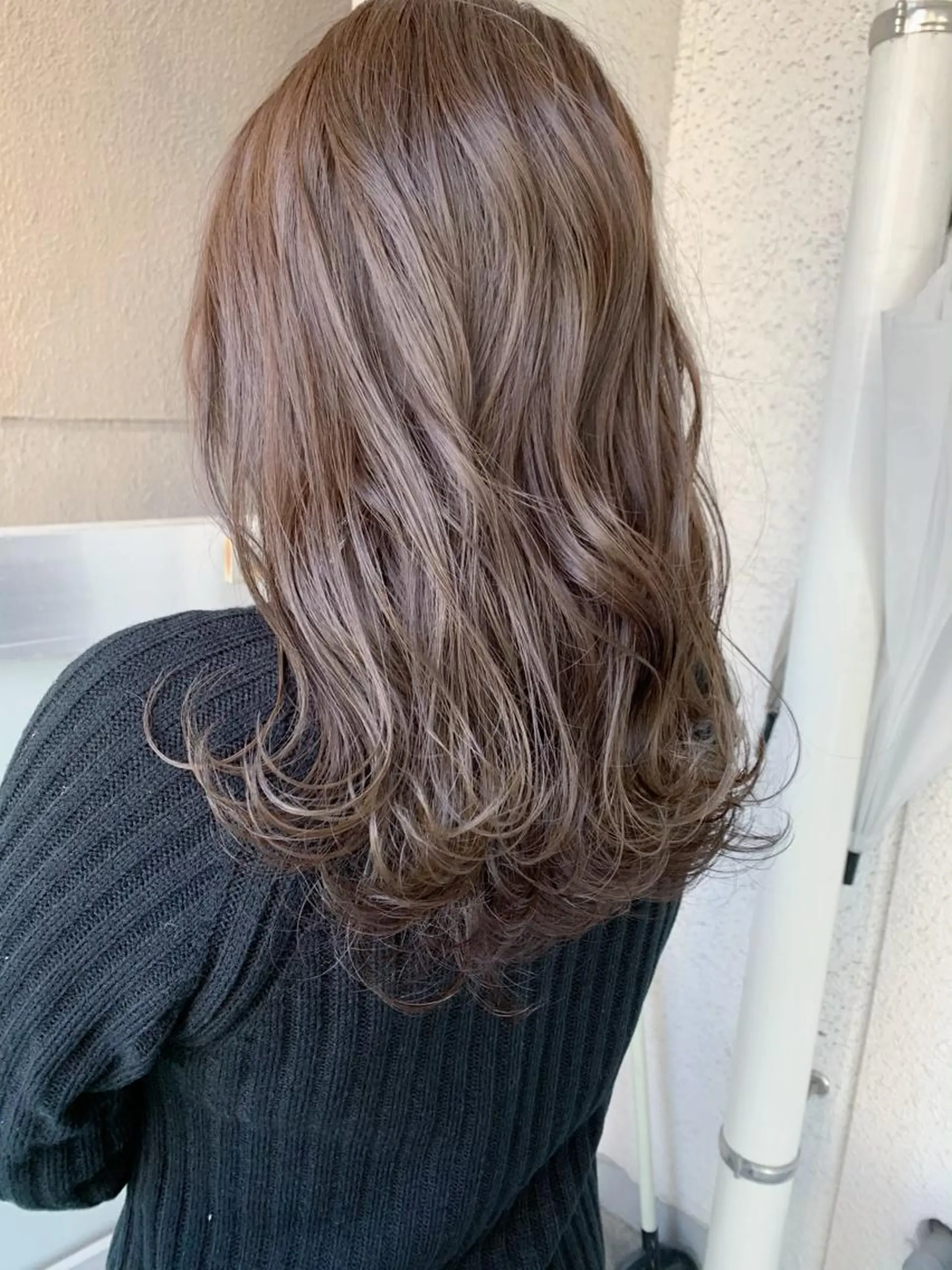 セミロング カラー 古田 昂也のヘアスタイル
