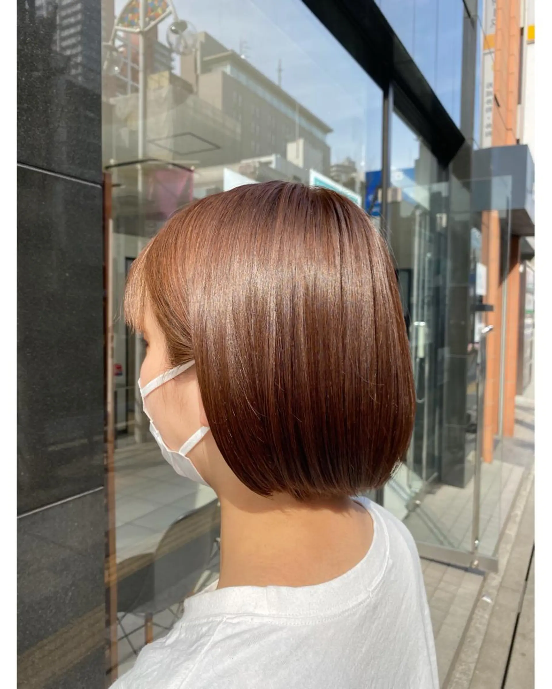 ショート YASU🍎CUT 赤系カラー/ヘアケアのヘアスタイル