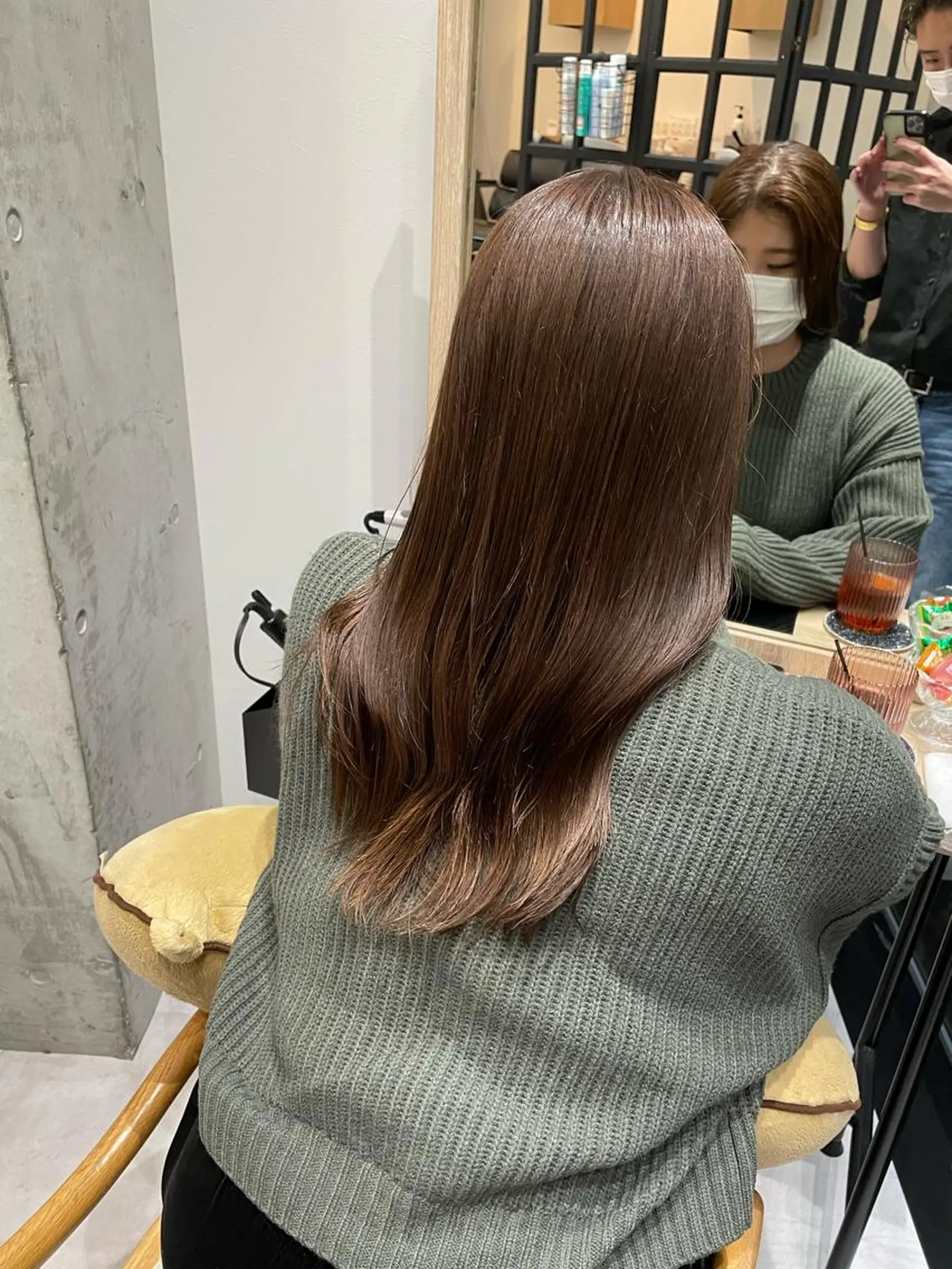 ロング ヘアカラー トリートメント ✨透明感カラー/縮毛 恵比寿HAYATO✨のヘアスタイル