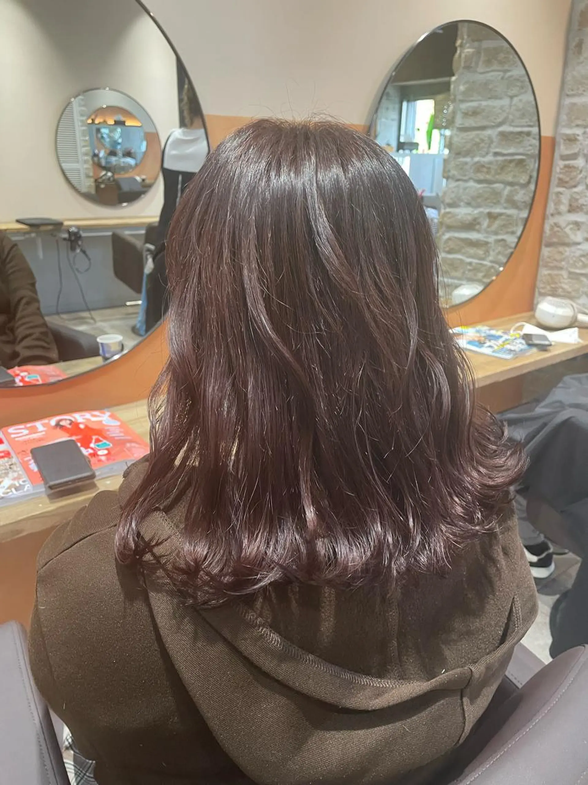 ミディアム カラー カット ヘアカラー トリートメント 👾TAMURA MAAYA👾のヘアスタイル