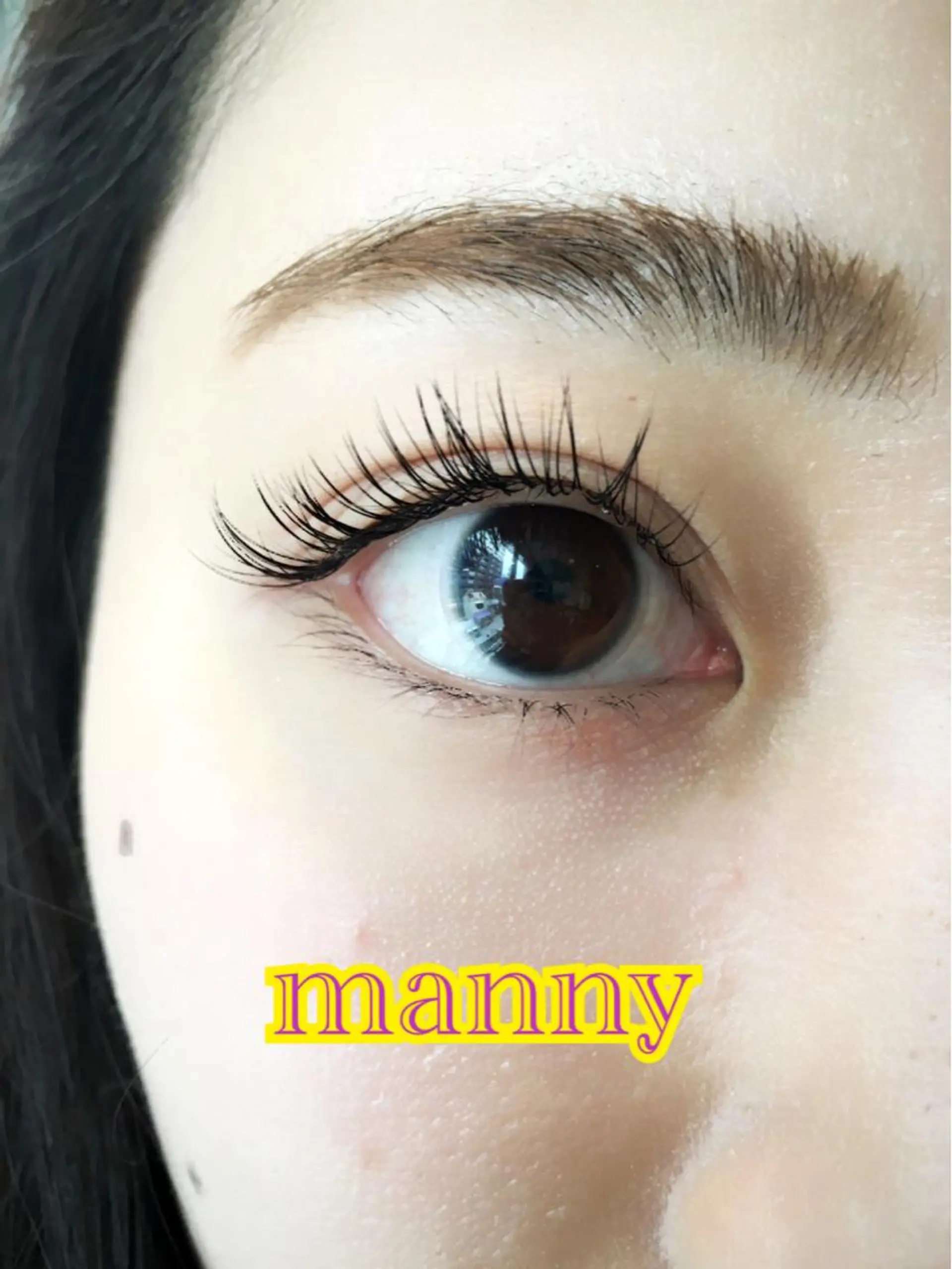マツエク・マツパ Cカール 目尻長め manny eyelashのマツエク・マツパデザイン