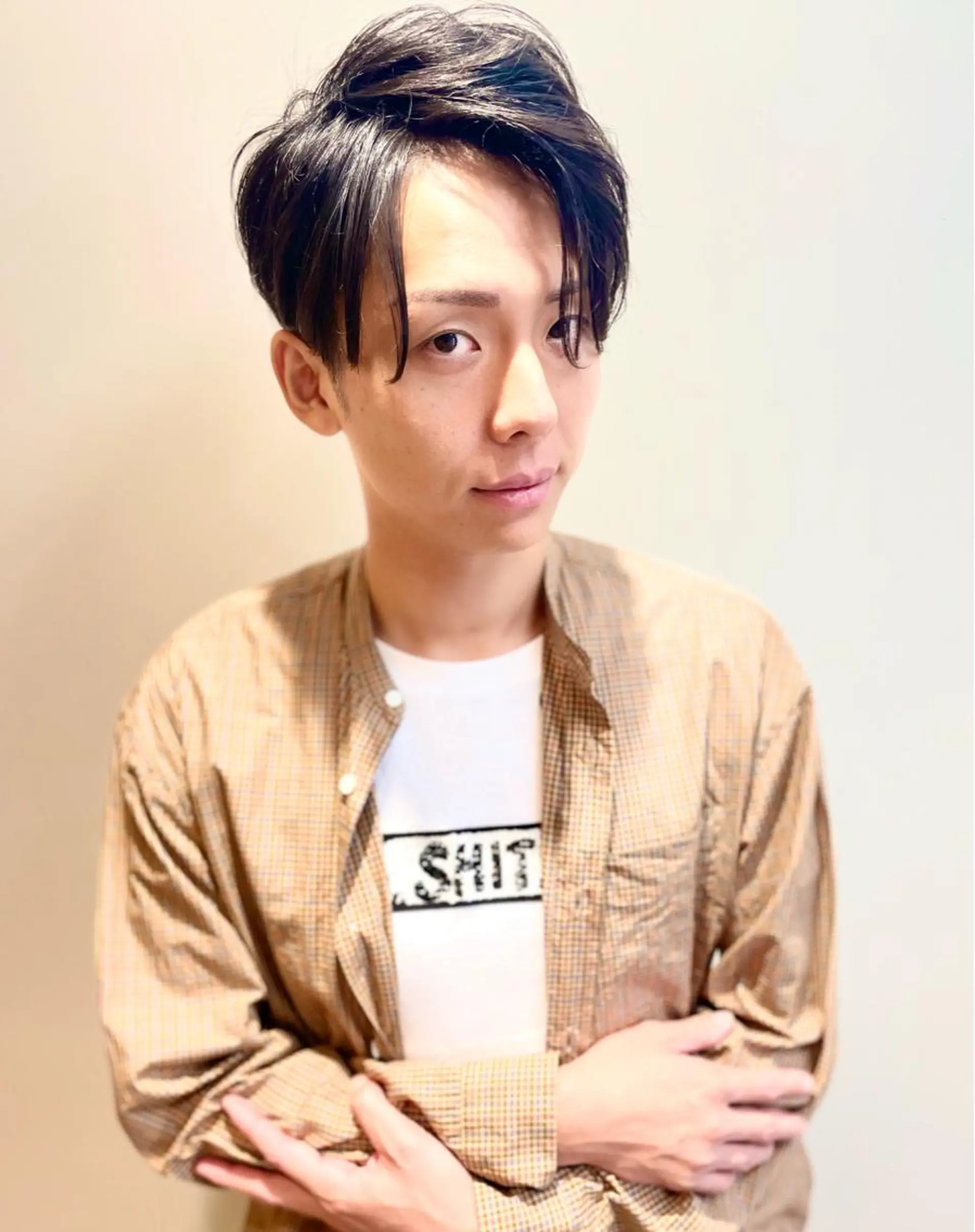 ショート カラー メンズ 美谷添（ミヤゾエ） まどか大人ヘアサロンのヘアスタイル