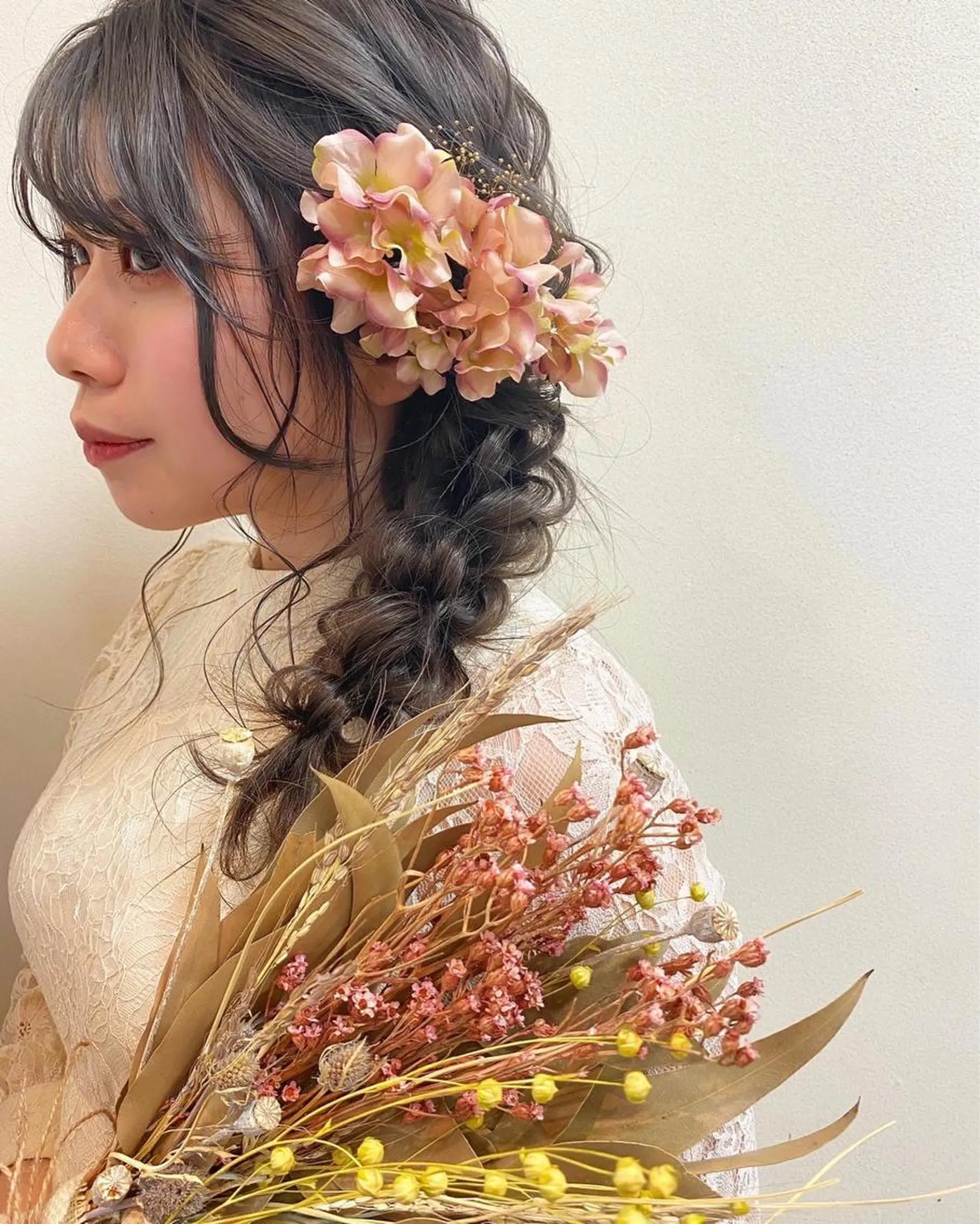 ロング ヘアアレンジ 林 瑠夏のヘアスタイル