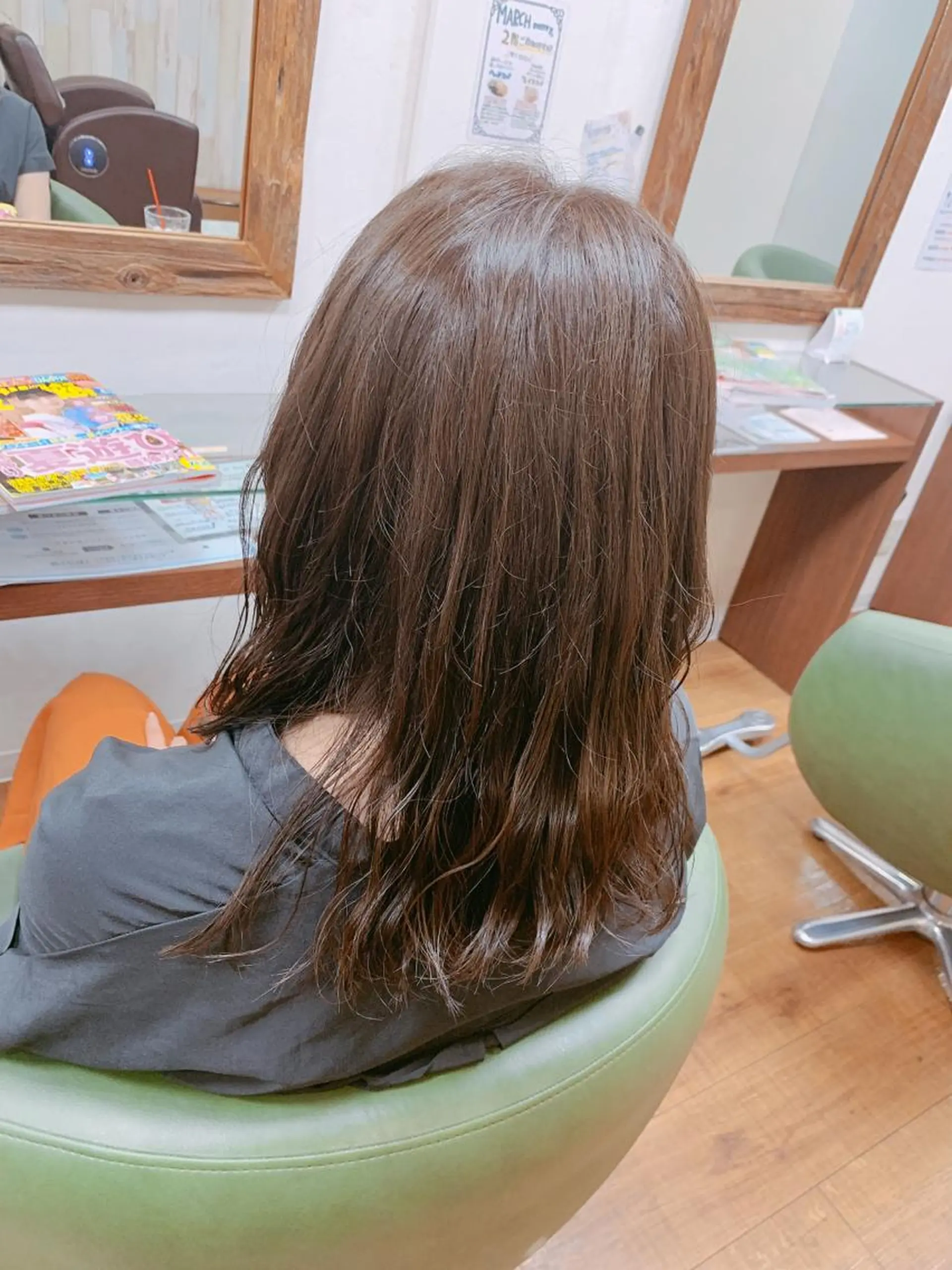 セミロング カラー アッシュ 透明感カラー march merryのヘアスタイル