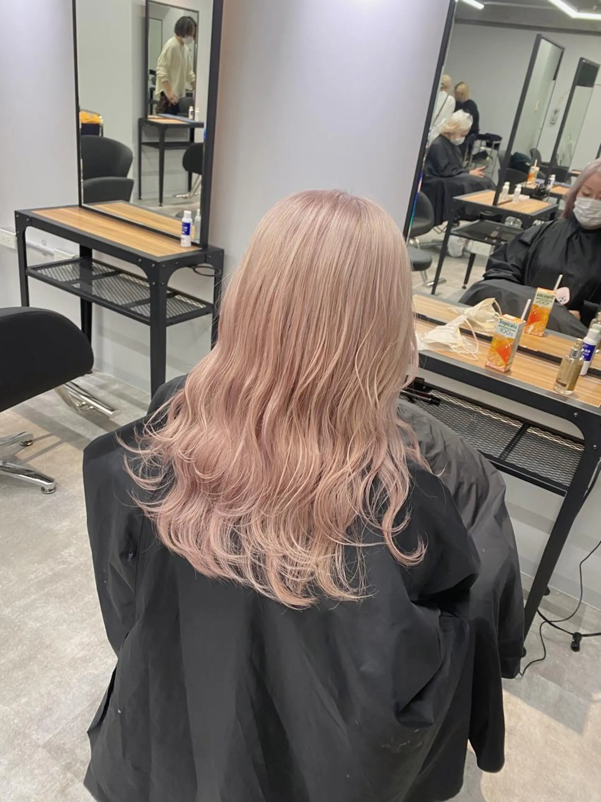 ミディアム カラー ベージュカラー esu 天満のヘアスタイル