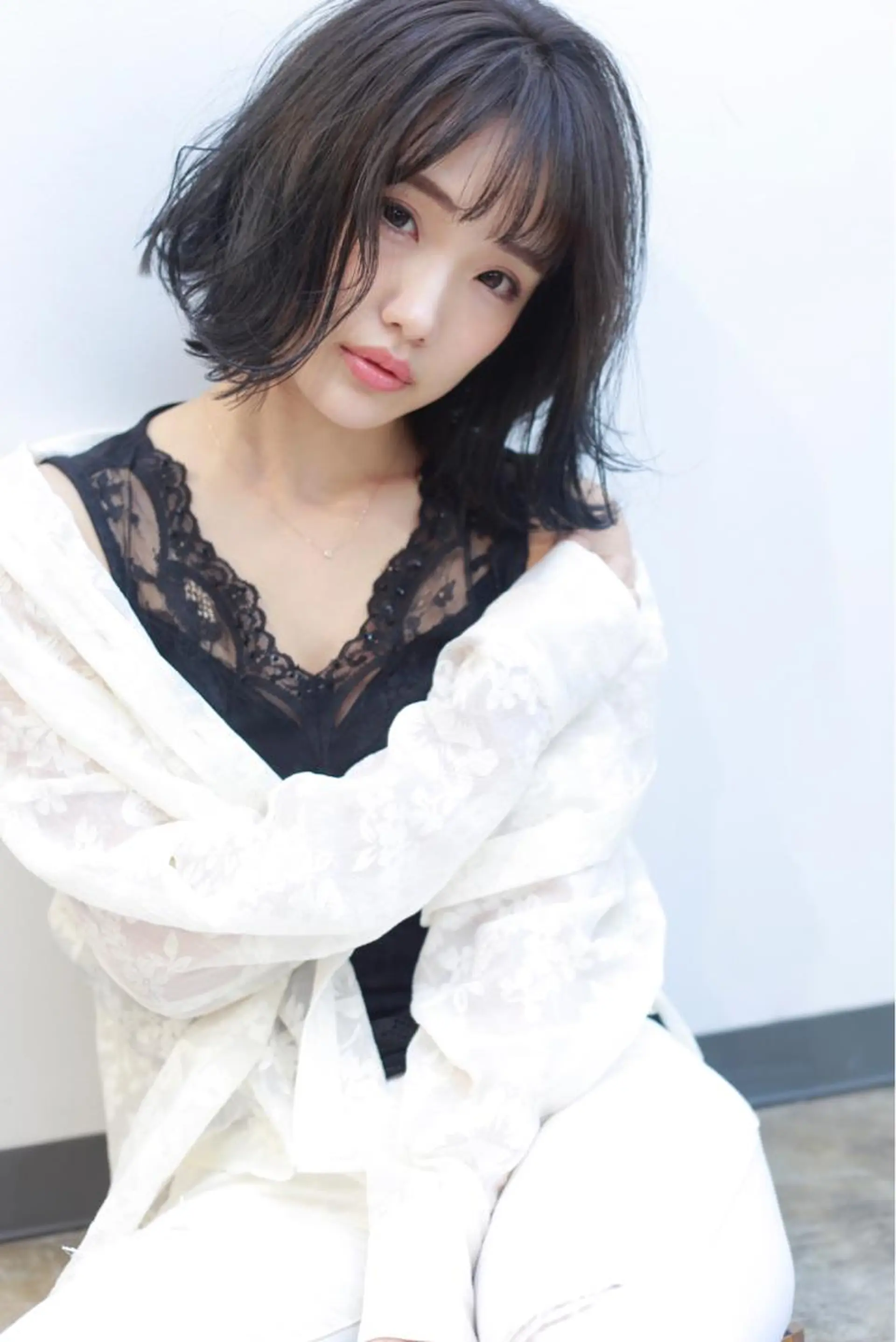 ショート ハイトーン/レイヤー /ケアブリーチ石川治のヘアスタイル