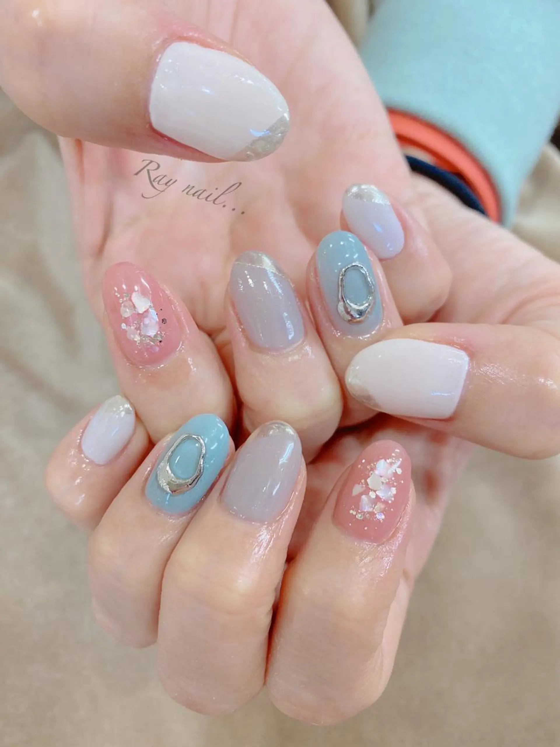 ネイル ミラーネイル nailsalon ∞ ﾐｶﾅﾙ ∞のネイルデザイン