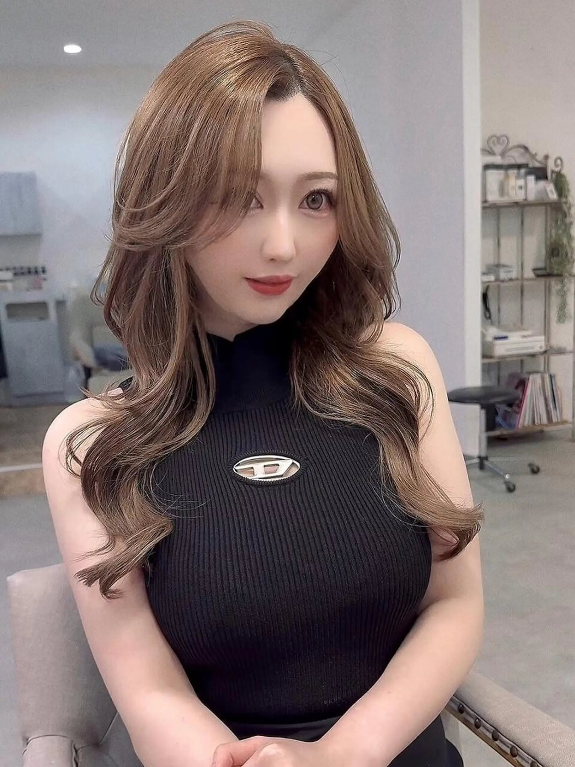 セミロング カラー &.TIGRE SmartSalonのヘアスタイル