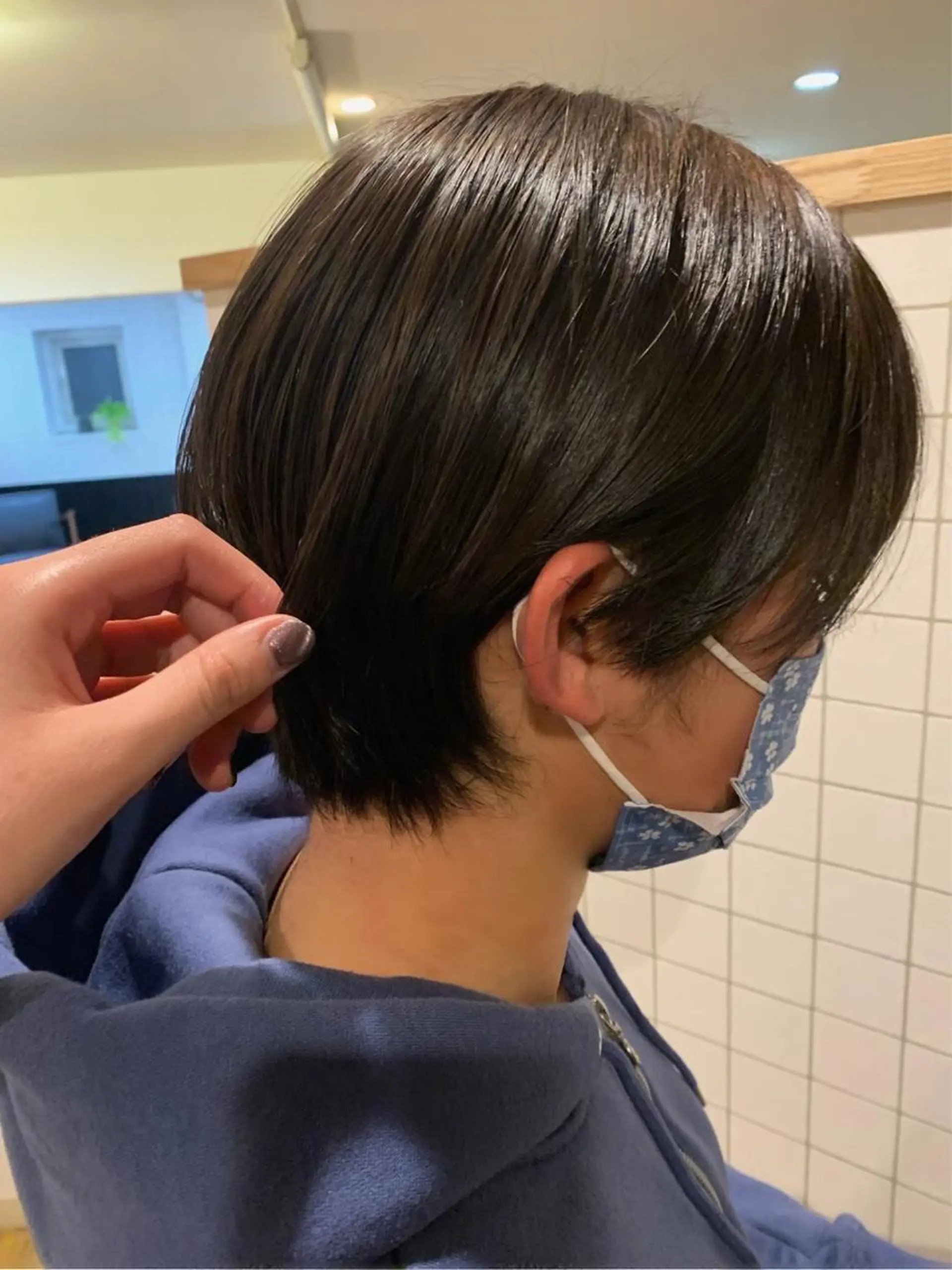 カラー アッシュ 透明感カラー ハイライトカラー cana 札幌レイヤーカットのヘアスタイル