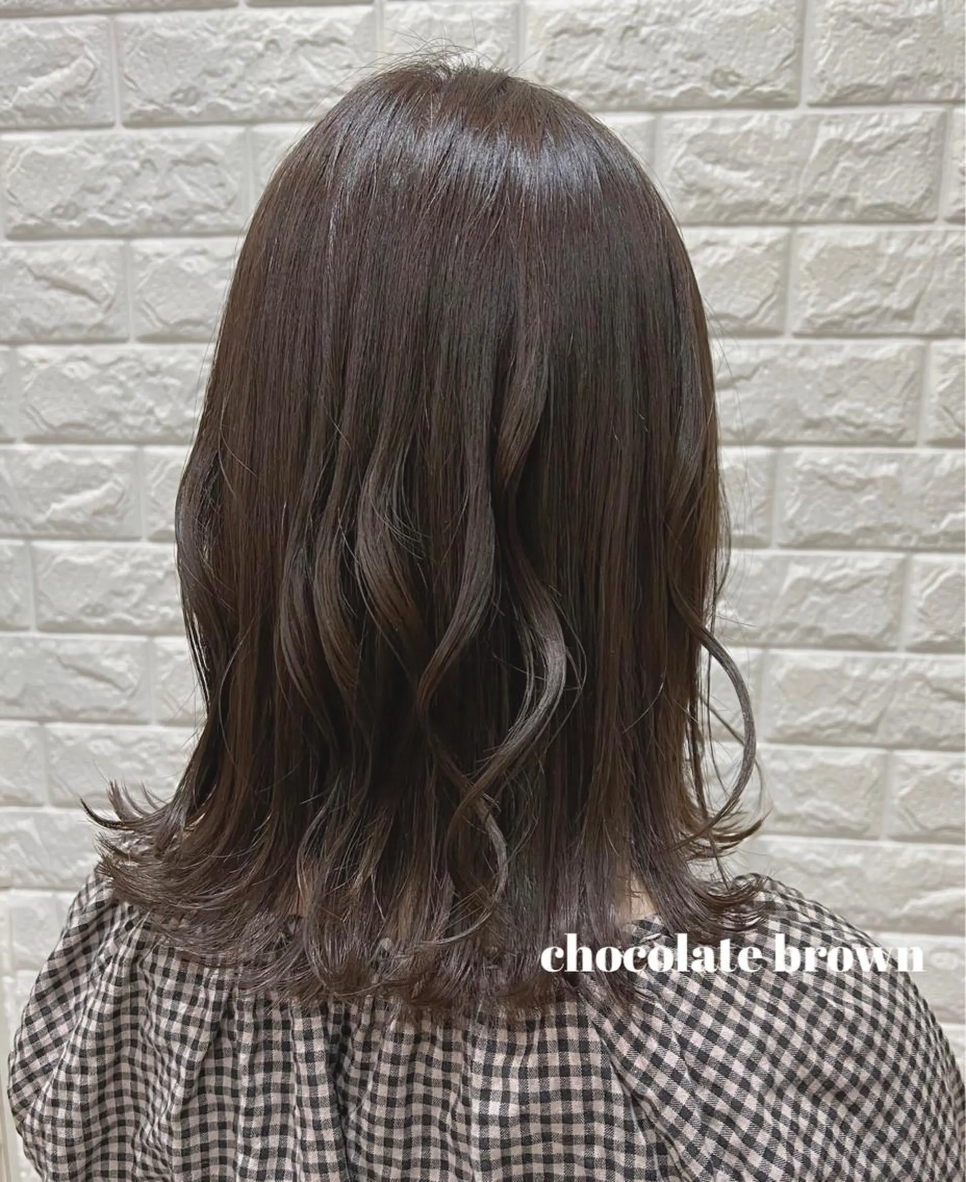 セミロング カラー ベージュカラー ブラウンカラー ショコラグレージュ チョコレートブラウン ココアベージュ 韓国ヘア ♡tomimaのヘアスタイル