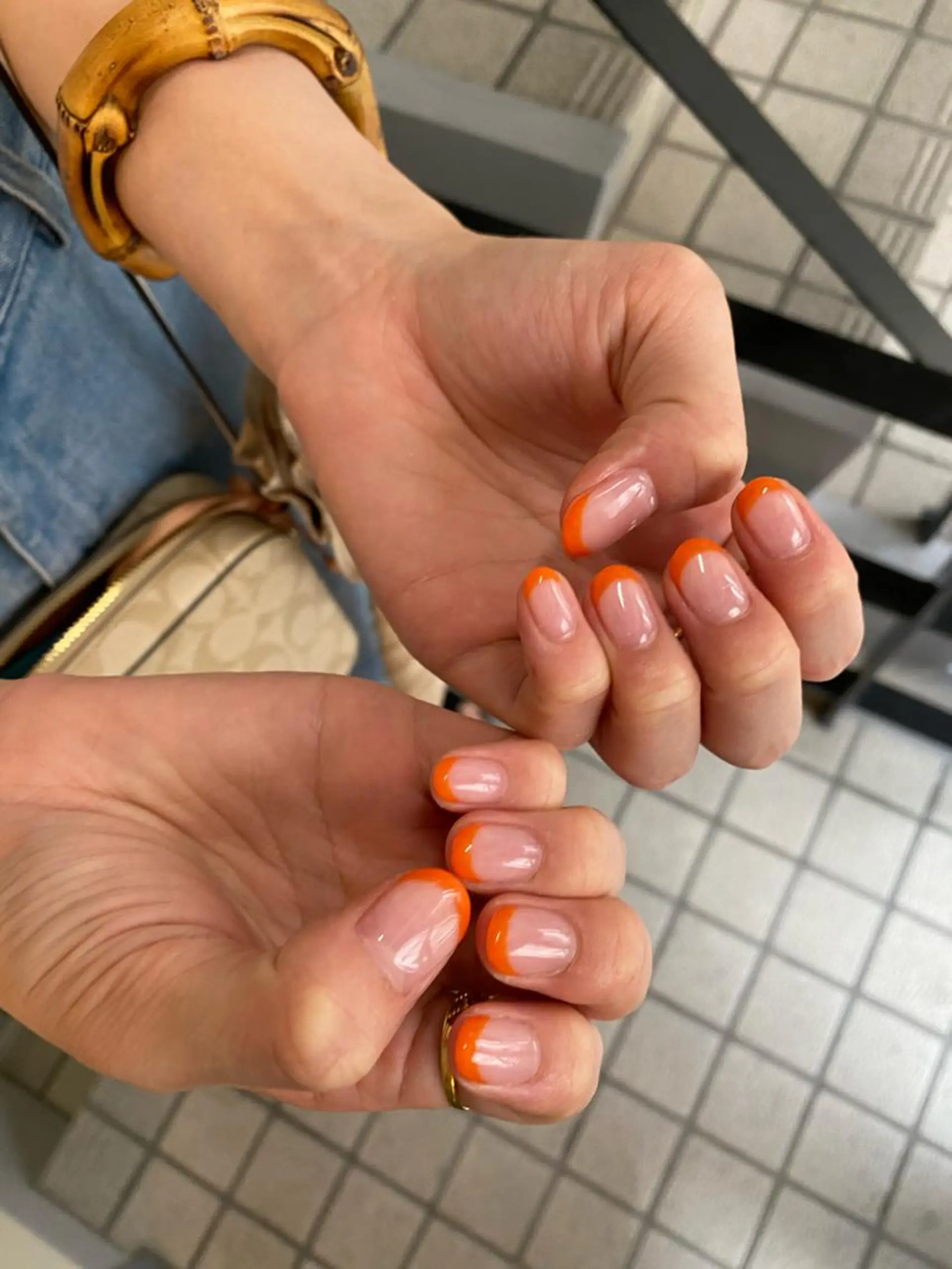 ネイル フレンチネイル ハンドネイル scre as Etelのネイルデザイン