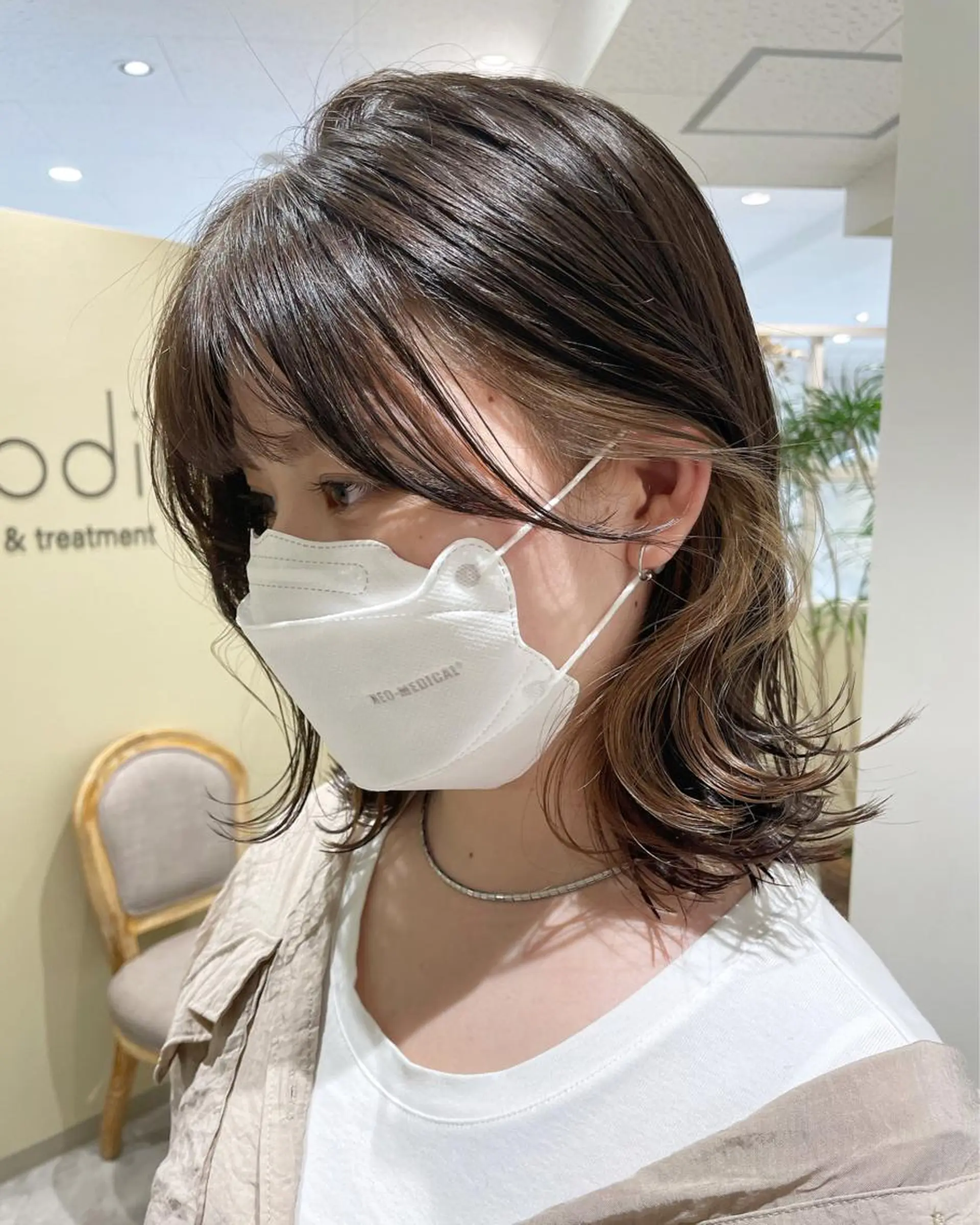 ミディアム カット ヘアカラー ボブ支持率NO1 🌈CHIKAのヘアスタイル