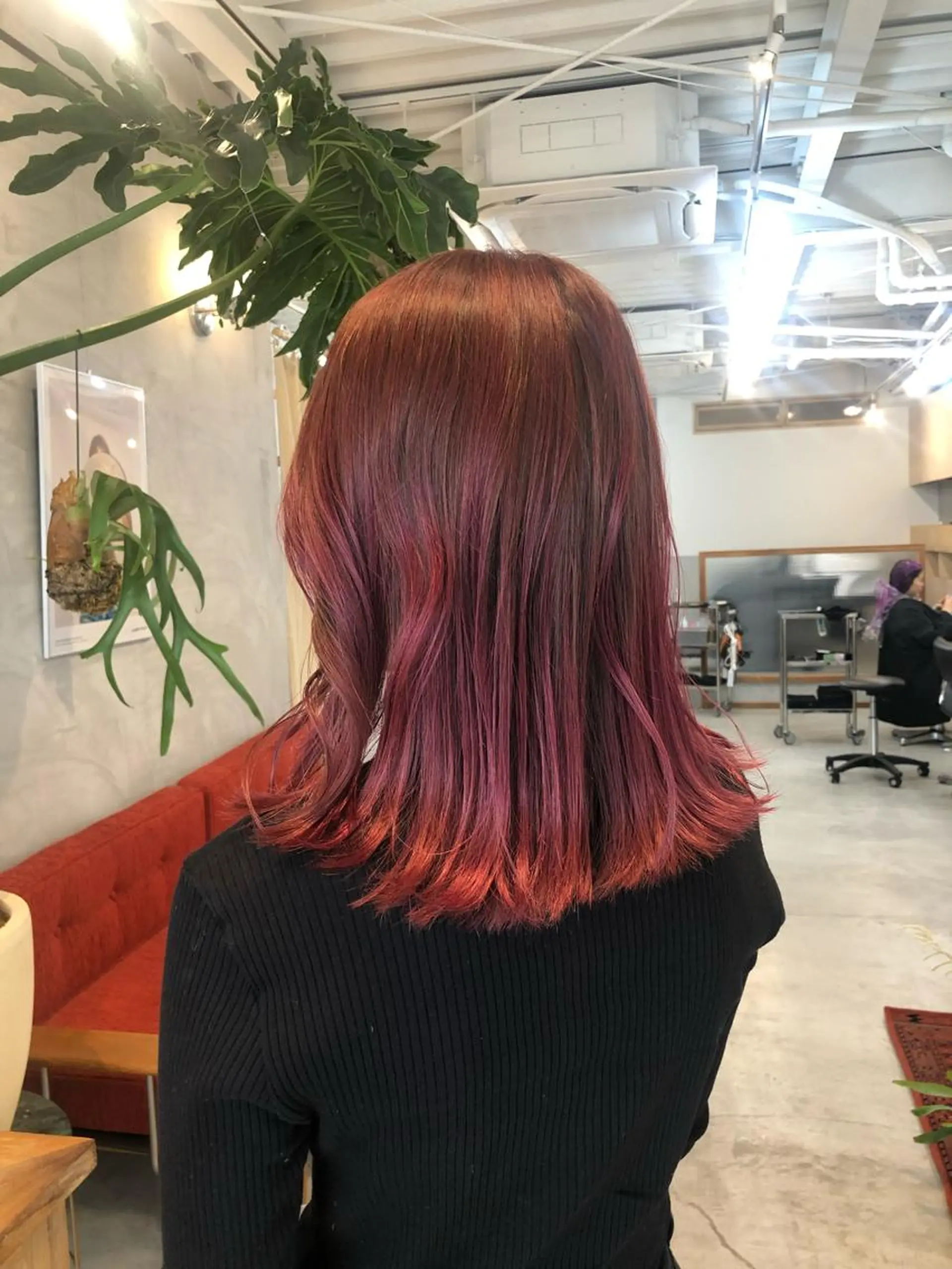 ミディアム カラー honoka ikegamiのヘアスタイル