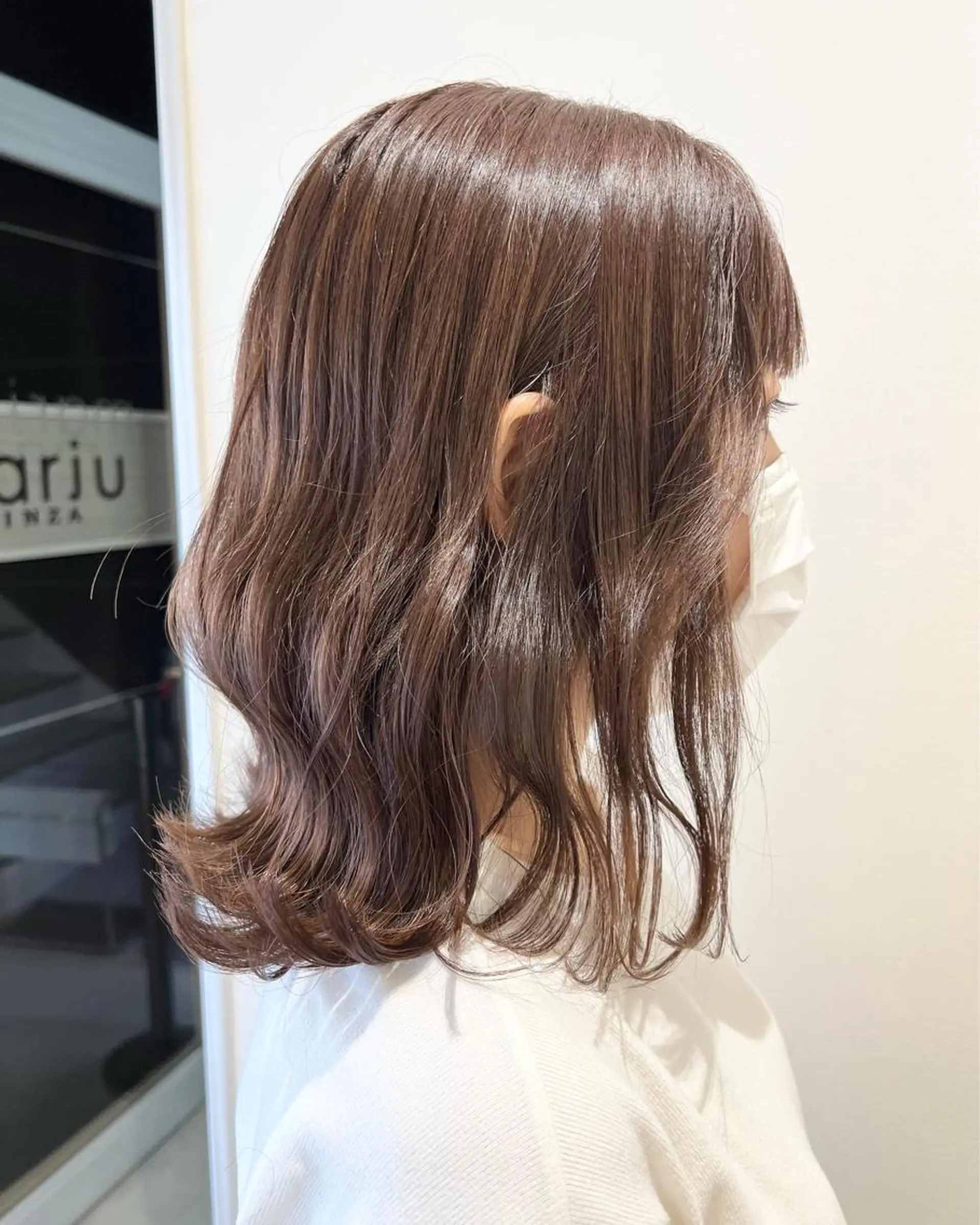 ミディアム カラー ヘアアレンジ 韓国レイヤー🖤🤍 /うえのゆずのヘアスタイル