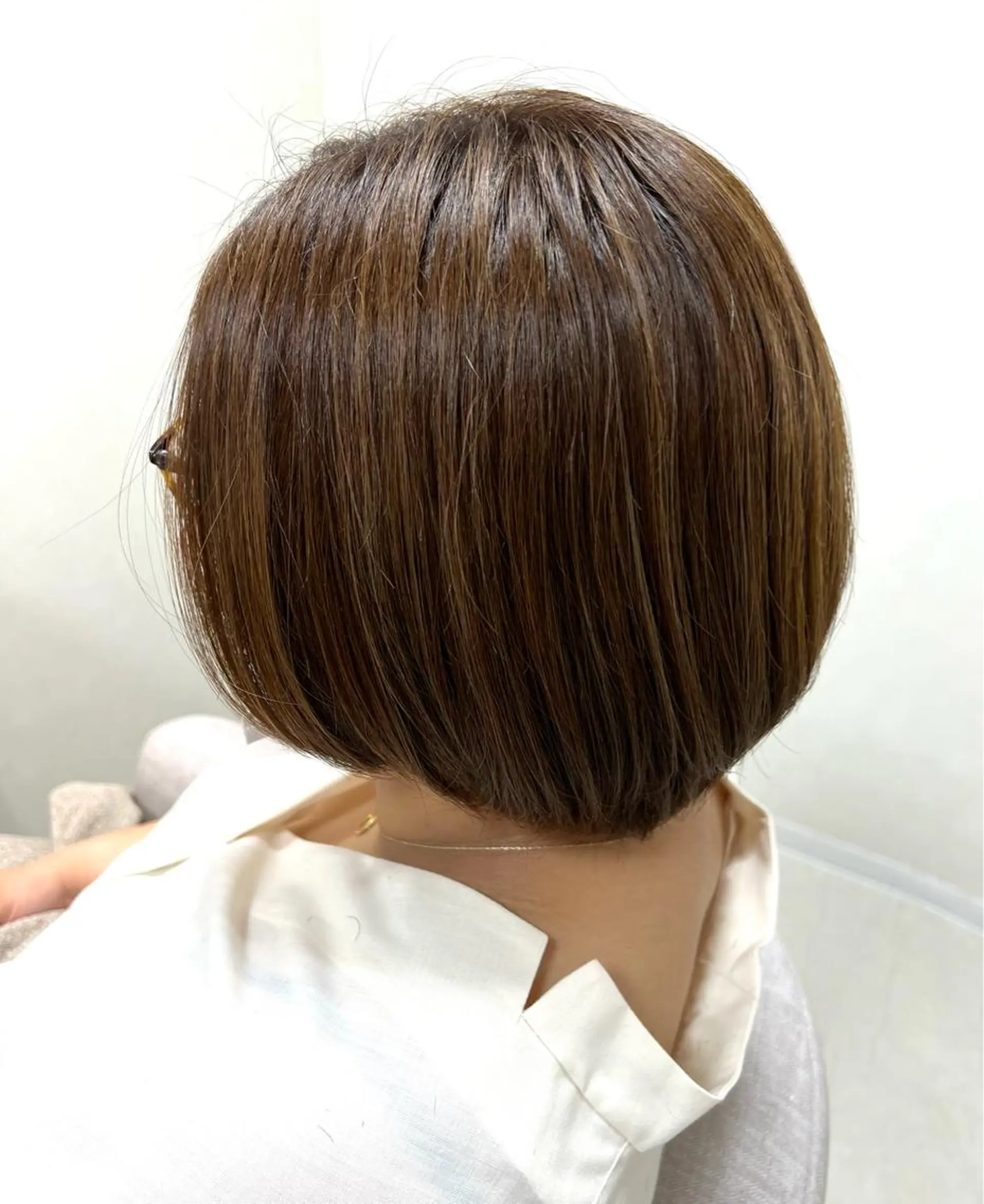 ショート 3Dハイライト ハイライト ショート/白髪ぼかし 君和田若菜のヘアスタイル