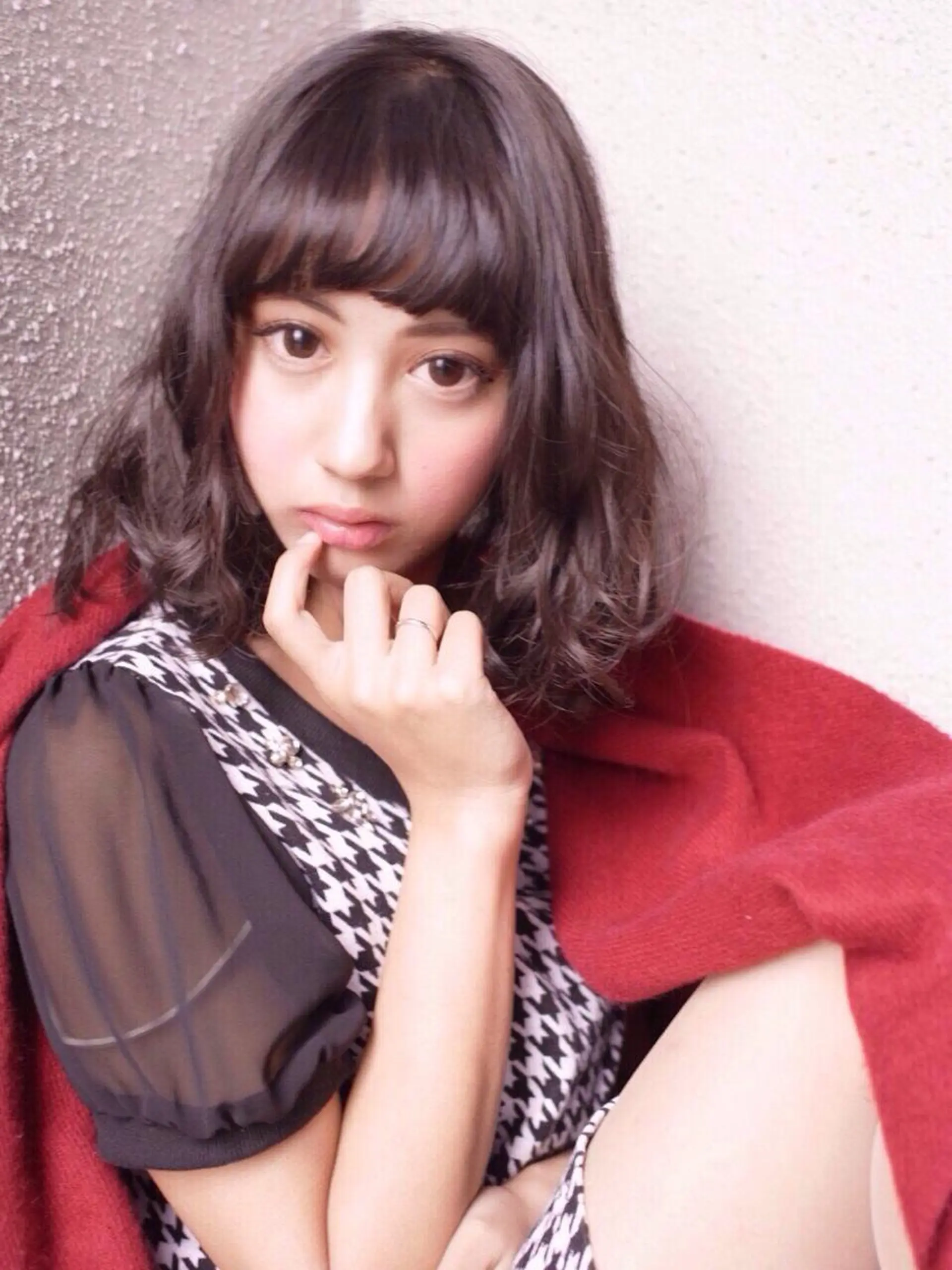 ミディアム ボブ 浜田 敦史のヘアスタイル