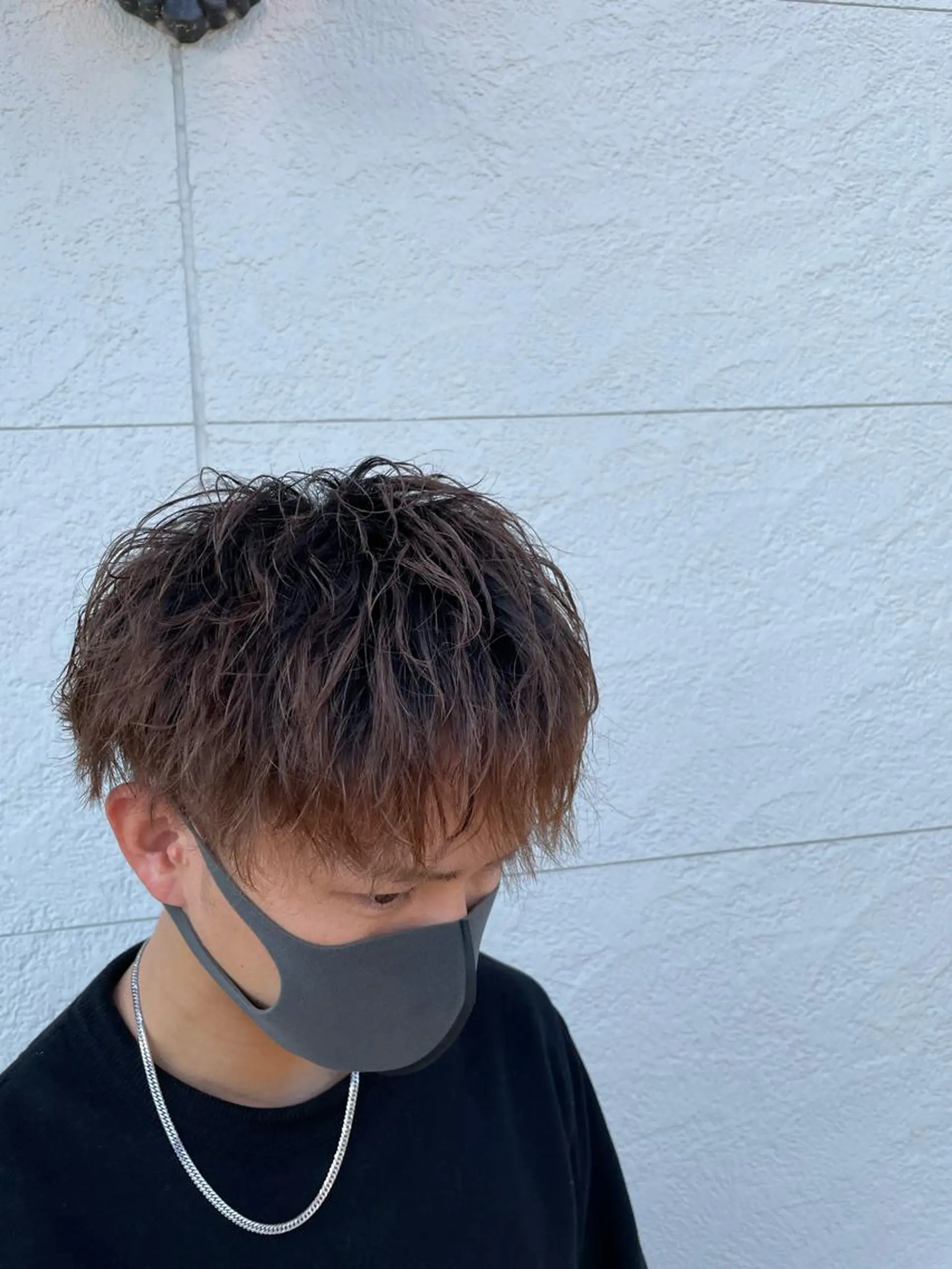 パーマ メンズ カット パーマ 鵜飼 真伍のヘアスタイル