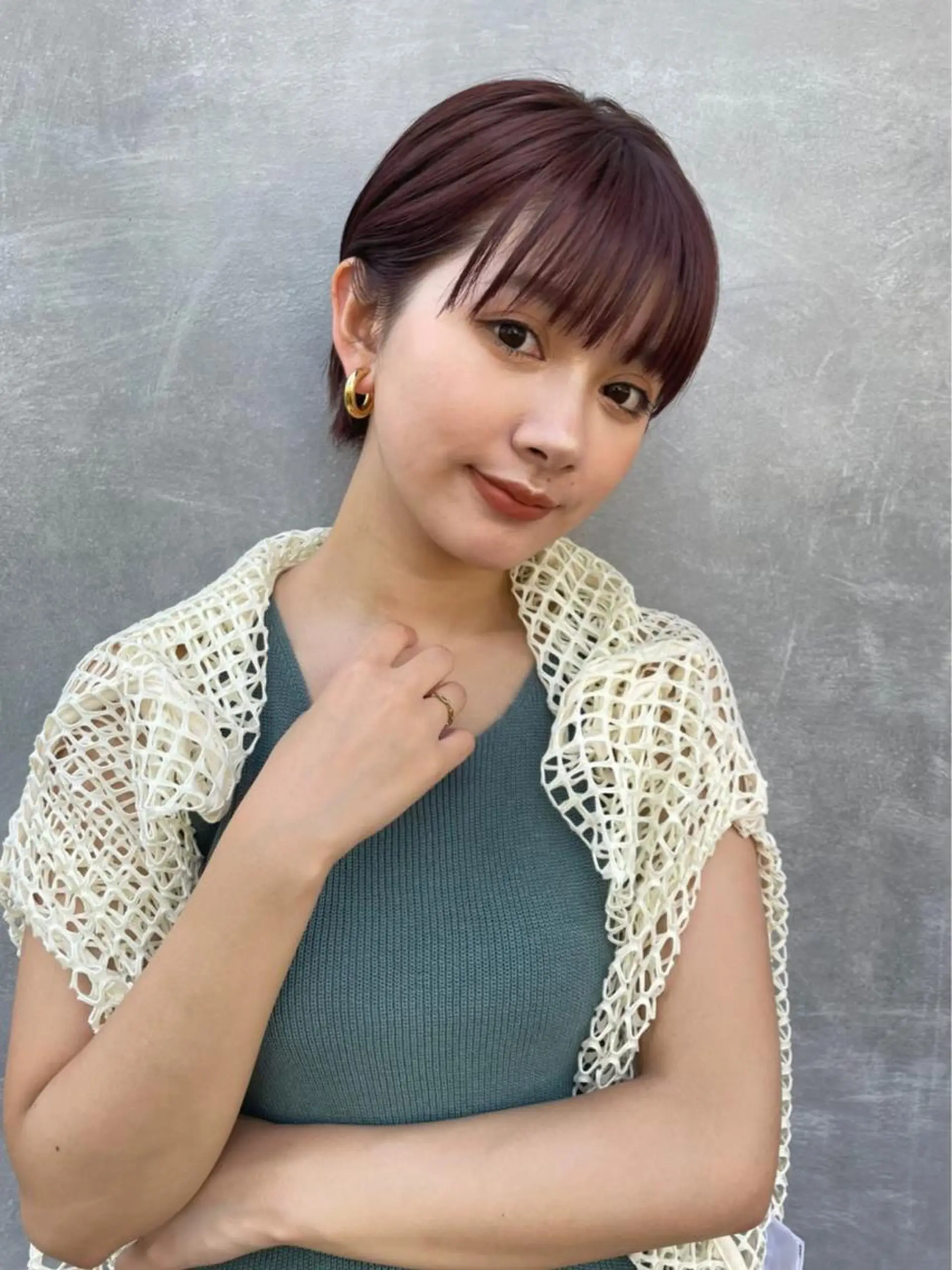 ショート 片柳 美友季のヘアスタイル
