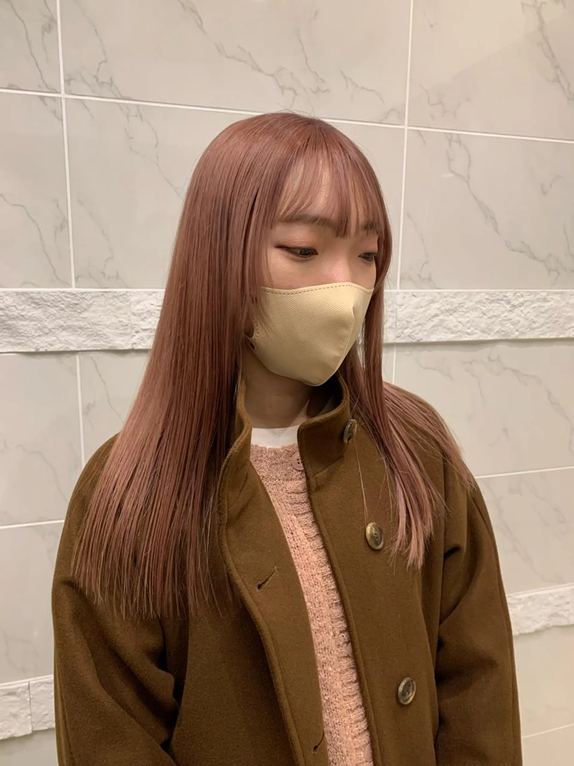 ロング カラー カット ヘアカラー トリートメント Haru/THREE …by velvetのヘアスタイル