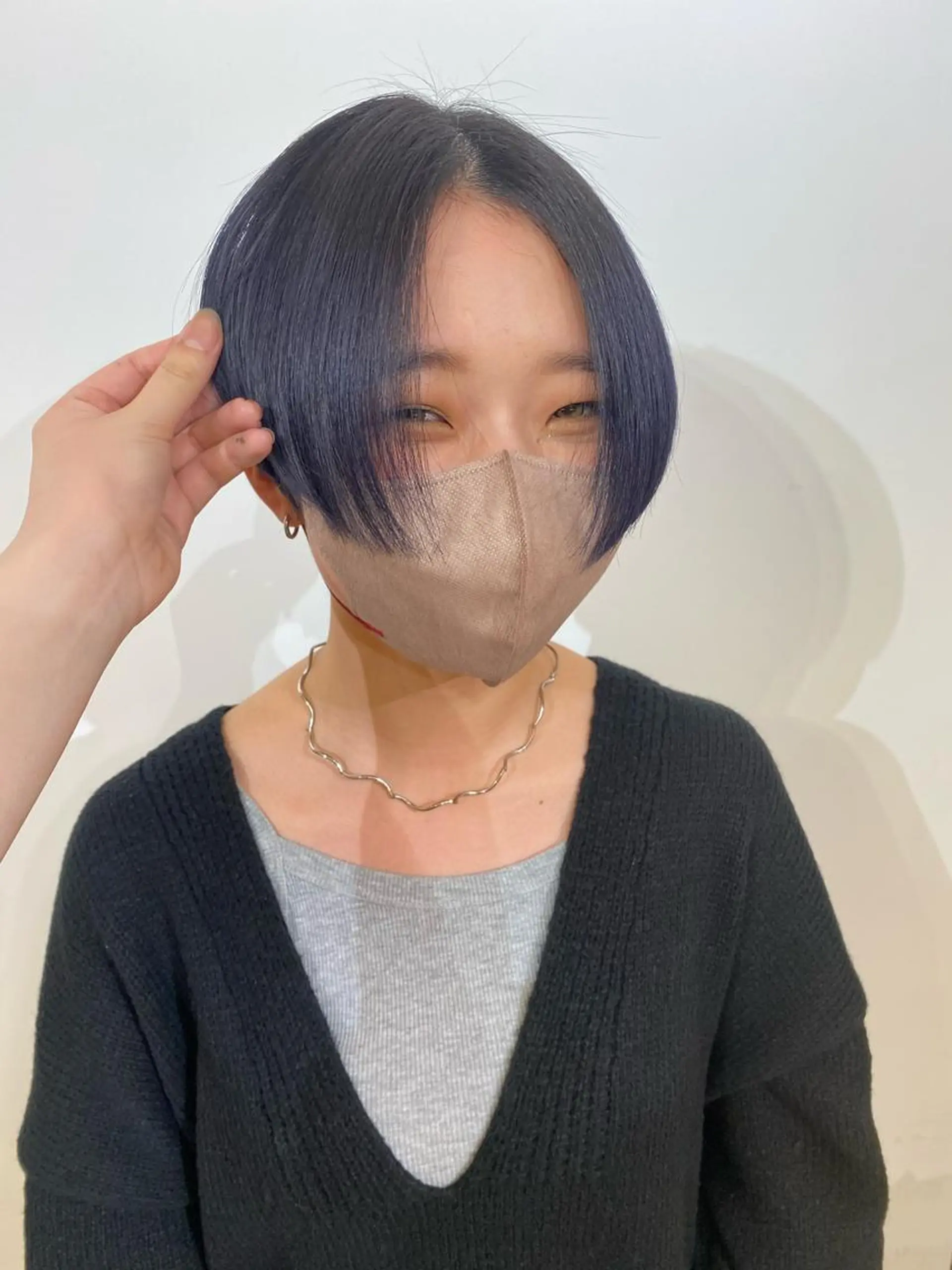 ショート カラー 透明感カラー 谷川あかり /ナチュラルパーマのヘアスタイル