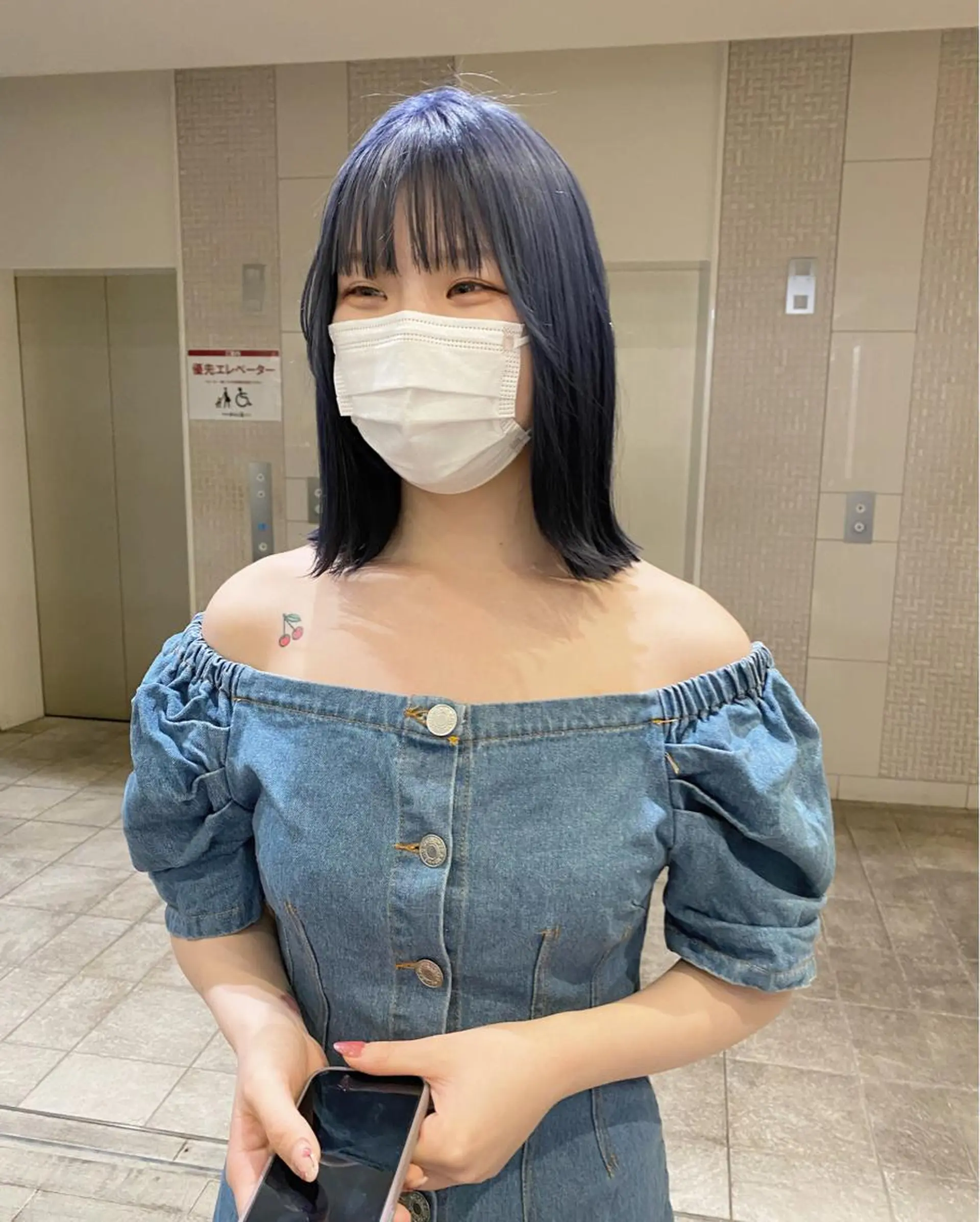 ミディアム 栗原 瑞稀のヘアスタイル