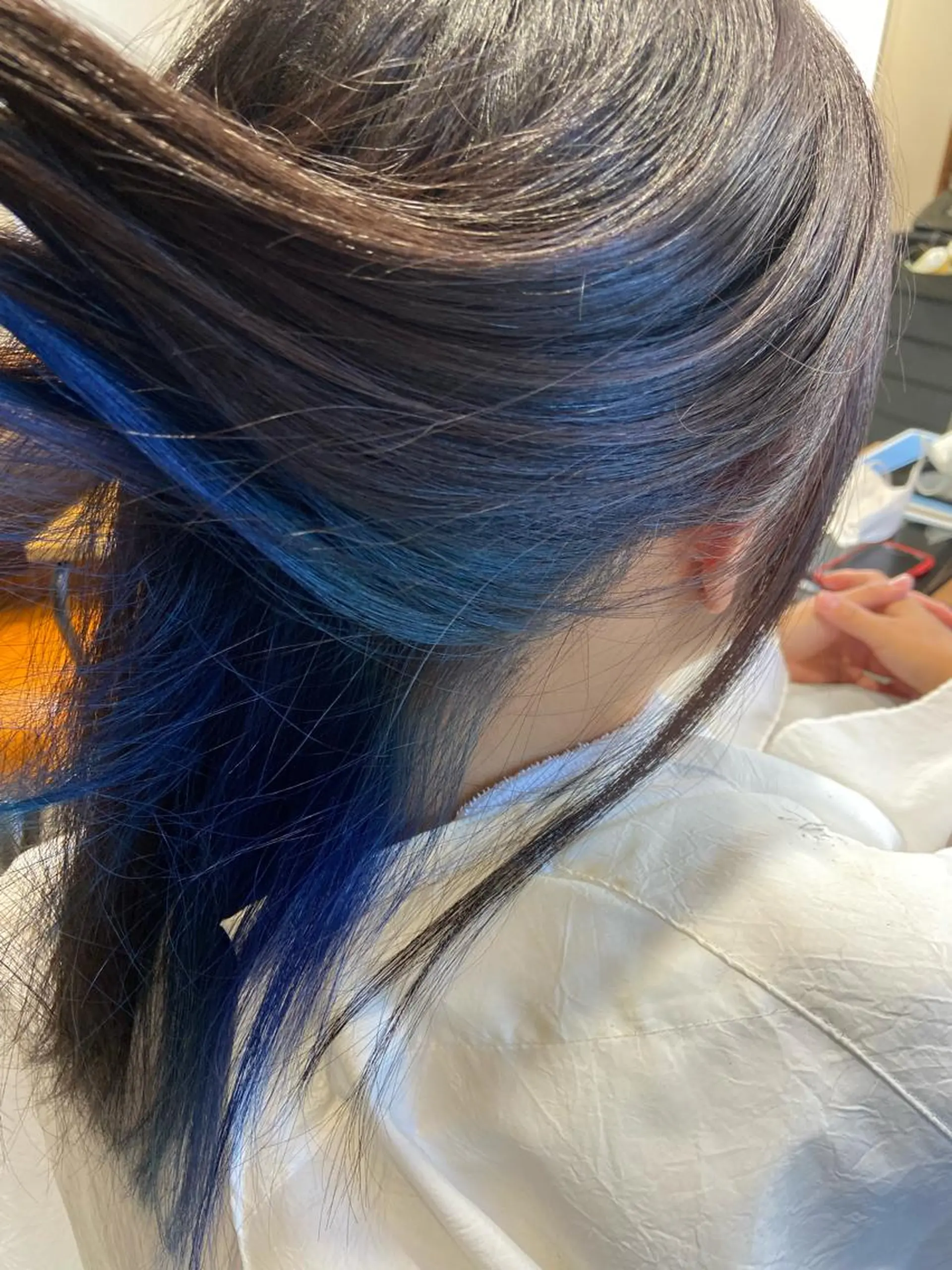 セミロング 代表　しみず としやのヘアスタイル