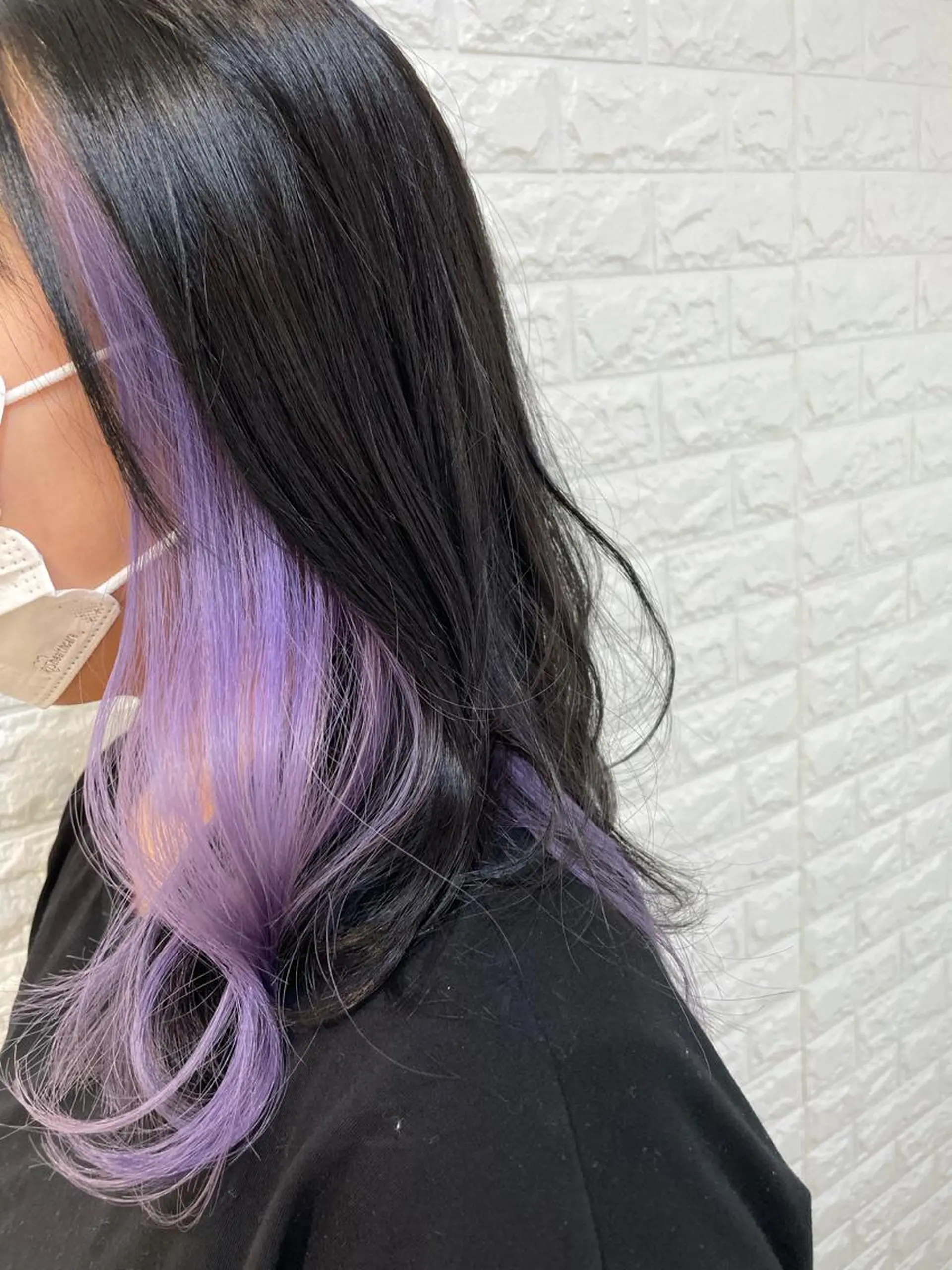 セミロング カラー ブリーチ 福森 みずきのヘアスタイル