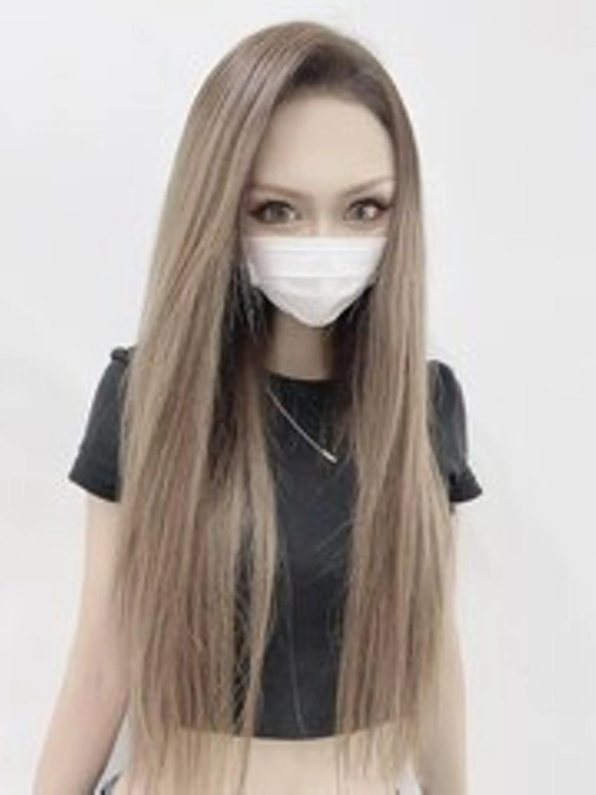 ヘアアレンジ ロング カラー MISAKIエクステ ブリーチ\5900のヘアスタイル