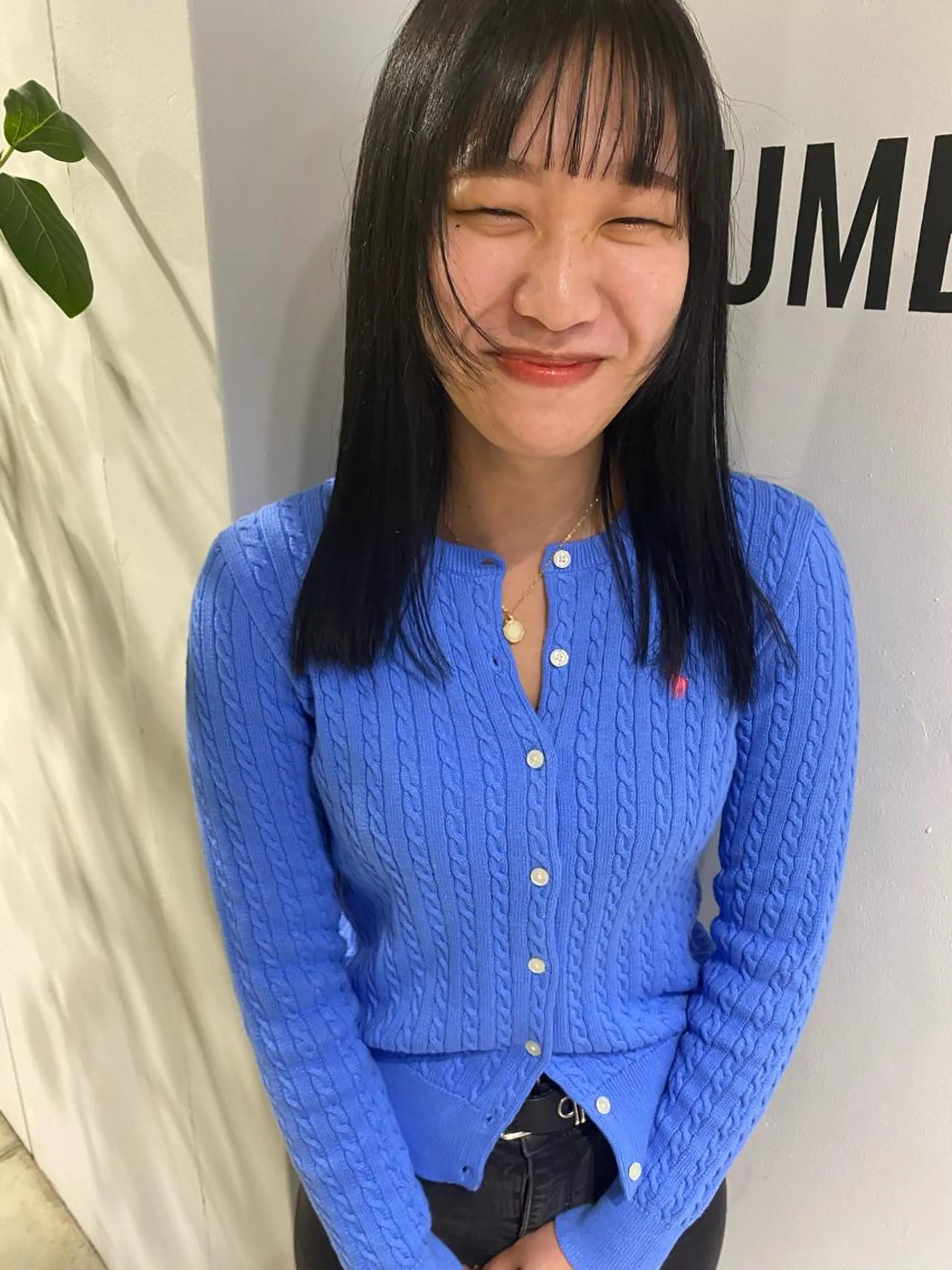 セミロング カラー パーマ ヘアアレンジ パーマスタイル🔅 sayacaのヘアスタイル