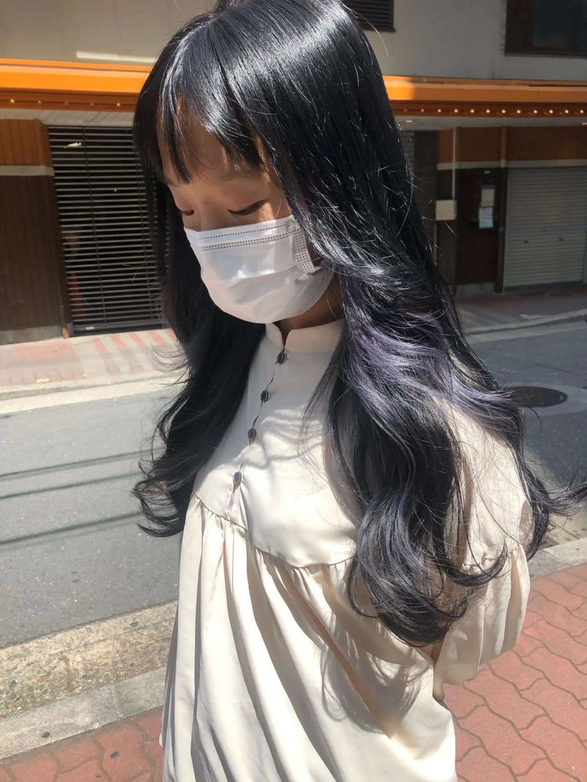 カラー white.梅田 デザインカラー🦄のヘアスタイル