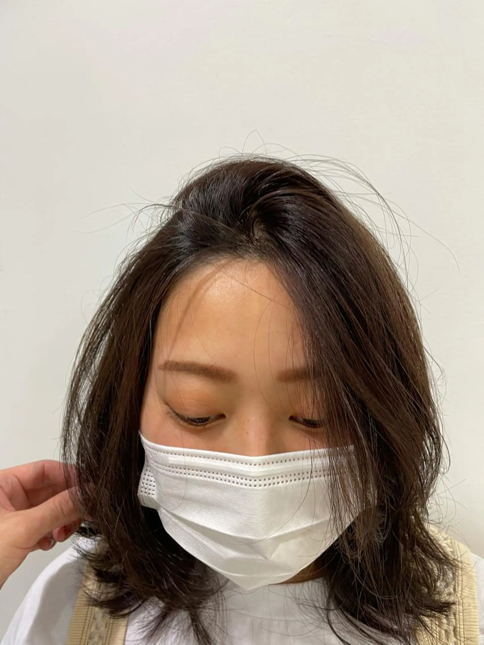 ミディアム レイヤーカット 吉田一輝 外国人パーマのヘアスタイル