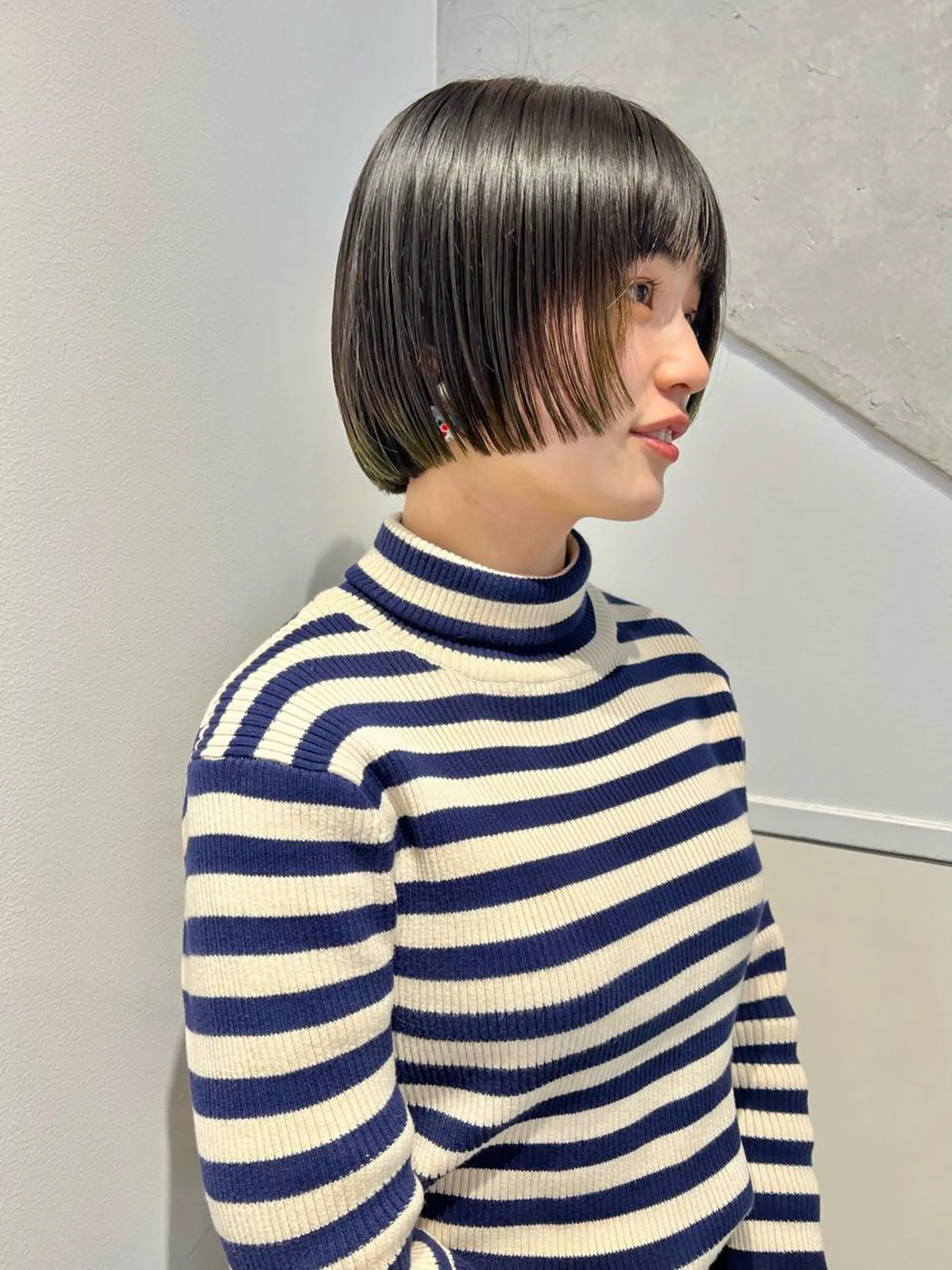 ショート カラー ボブ 顔周りカット/透明感 カラー✂️MEIのヘアスタイル