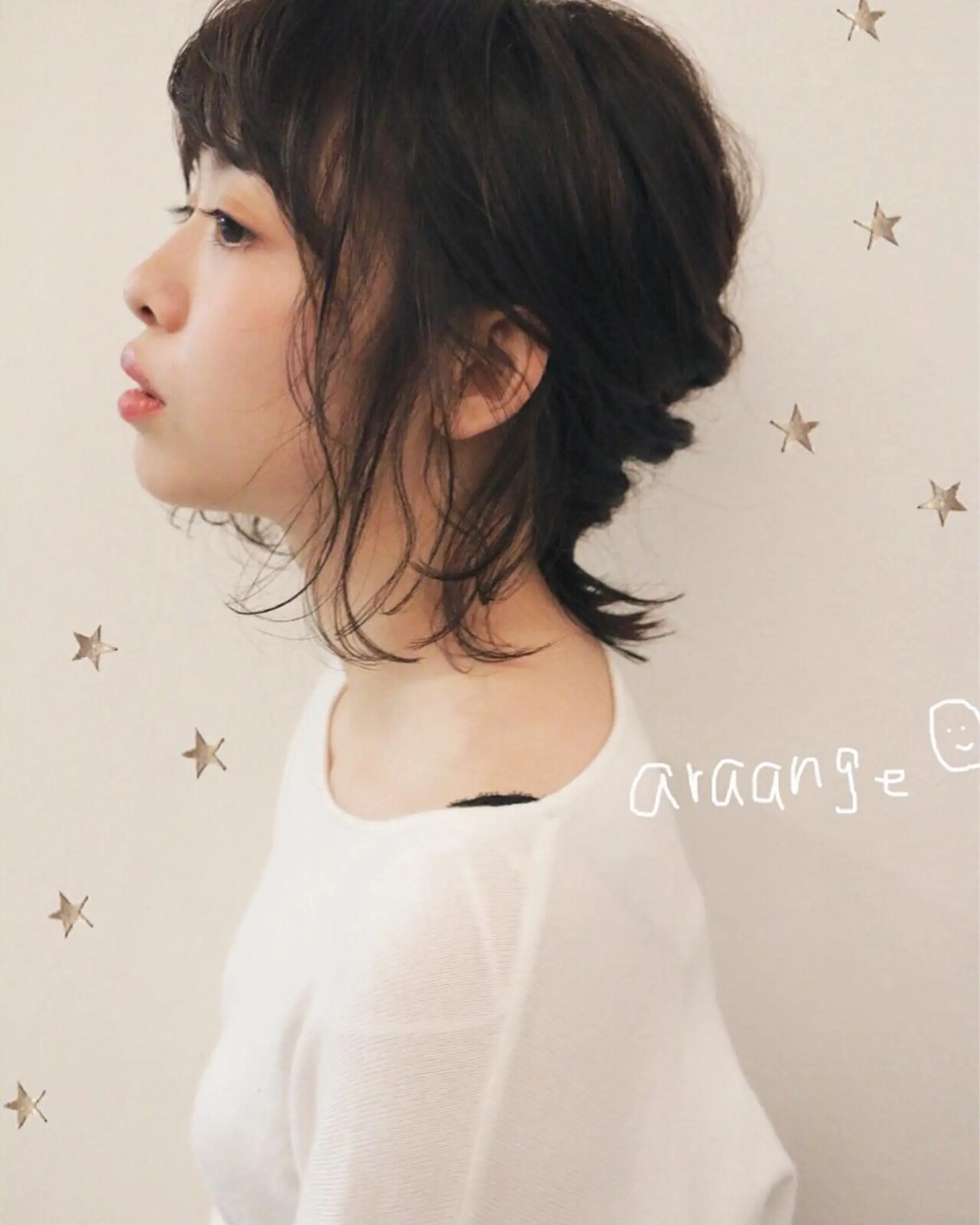 ミディアム ヘアアレンジ 市川 千夏のヘアスタイル