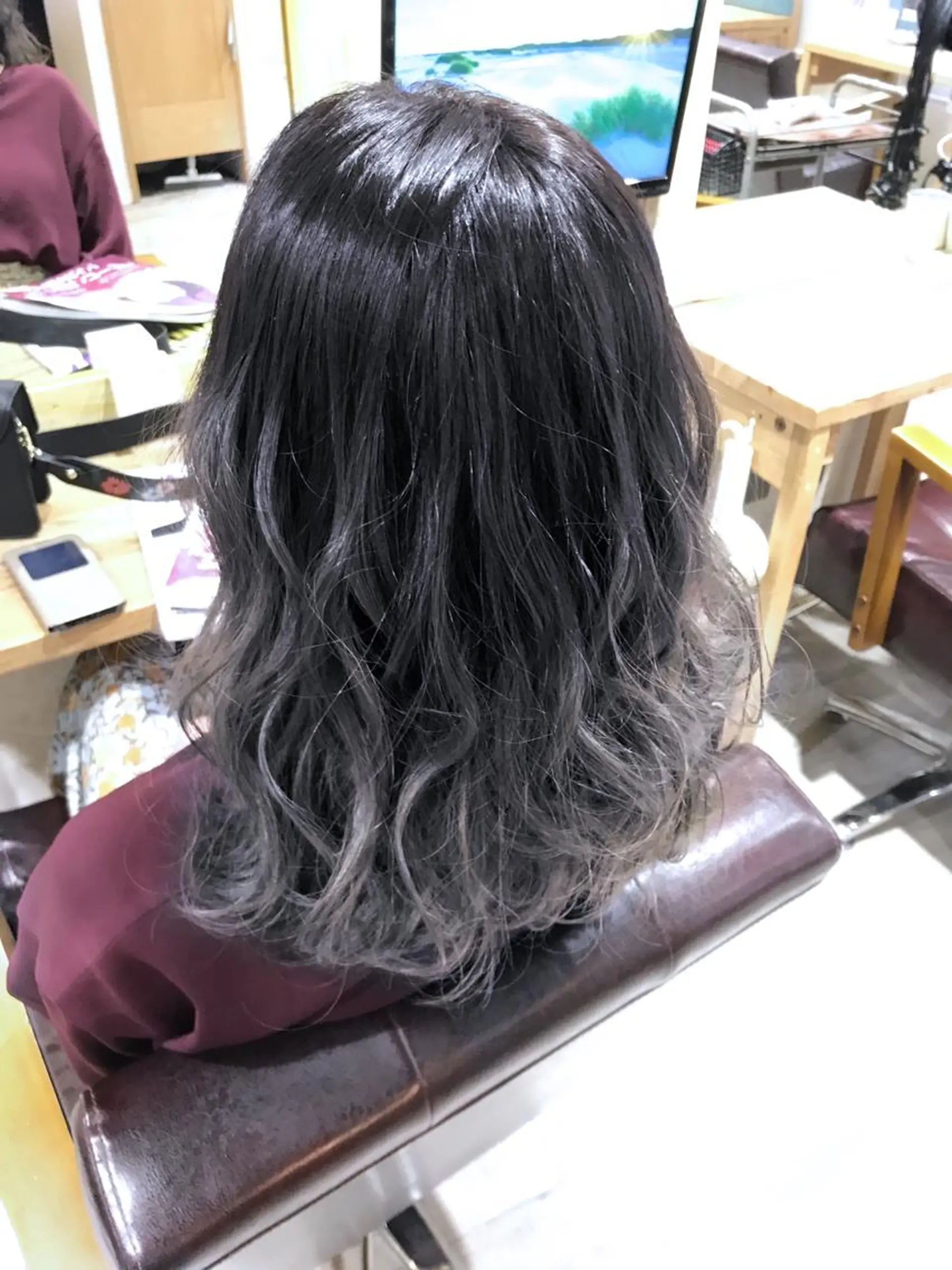 セミロング カラー パーマ ヘアアレンジ メンズ ネイル マツエク・マツパ ヘアカラー バレイヤージュ/ 髪質改善/渡邉悟🌱のヘアスタイル