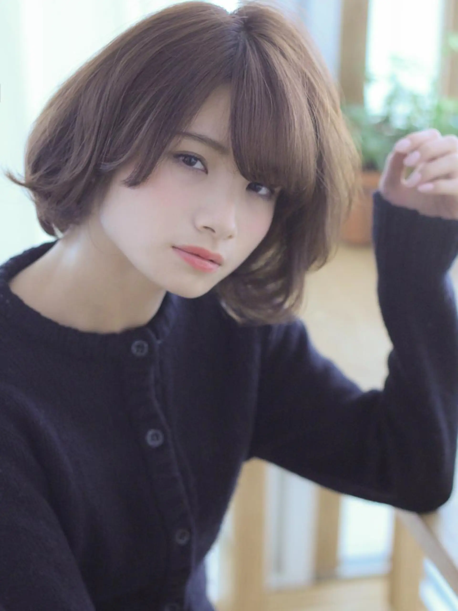 ショート カラー パーマ 小顔カット 髪質改善/韓国風 レイヤー/田村祐樹のヘアスタイル