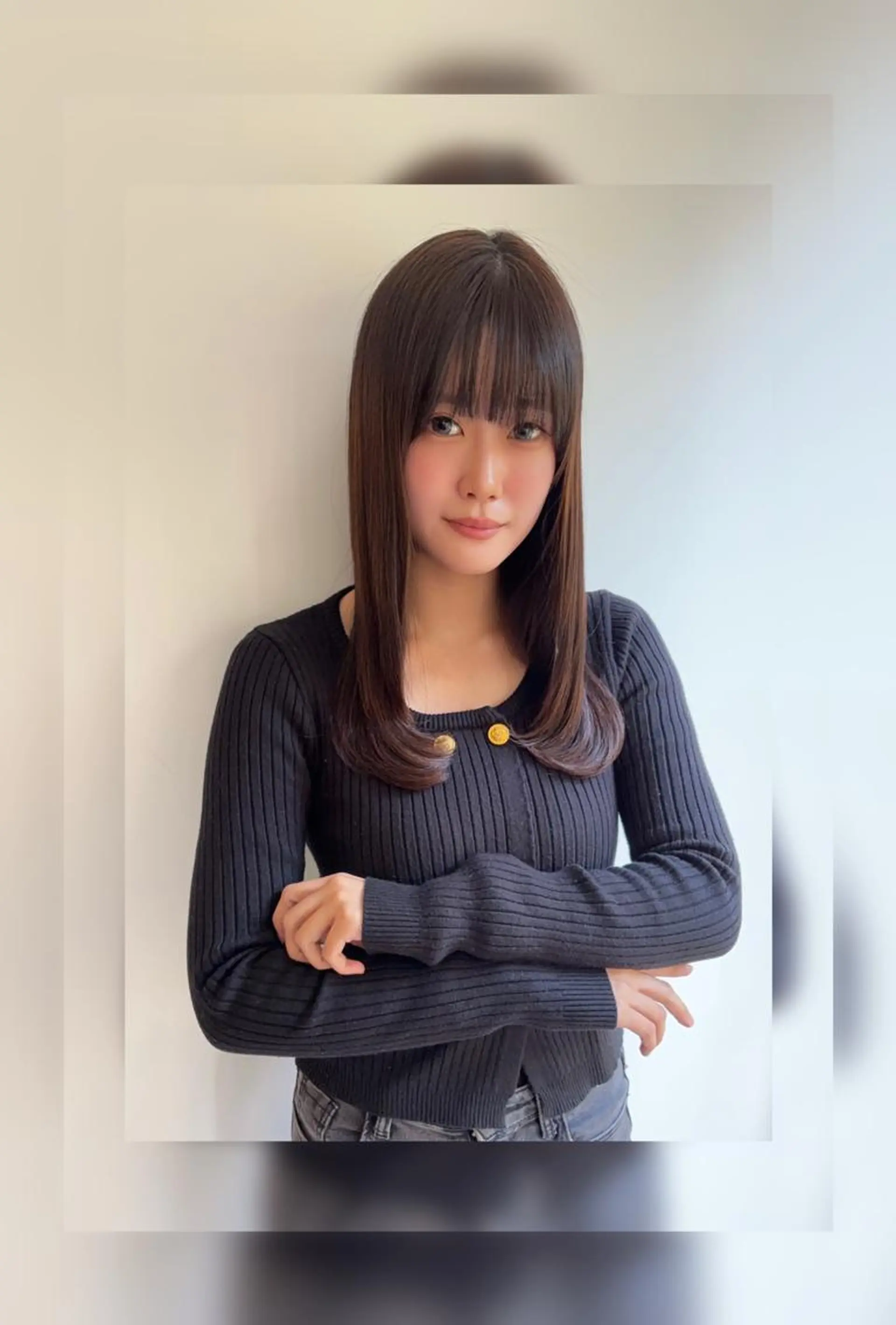 セミロング ヘアカラー 市川 文二朗✂︎のヘアスタイル