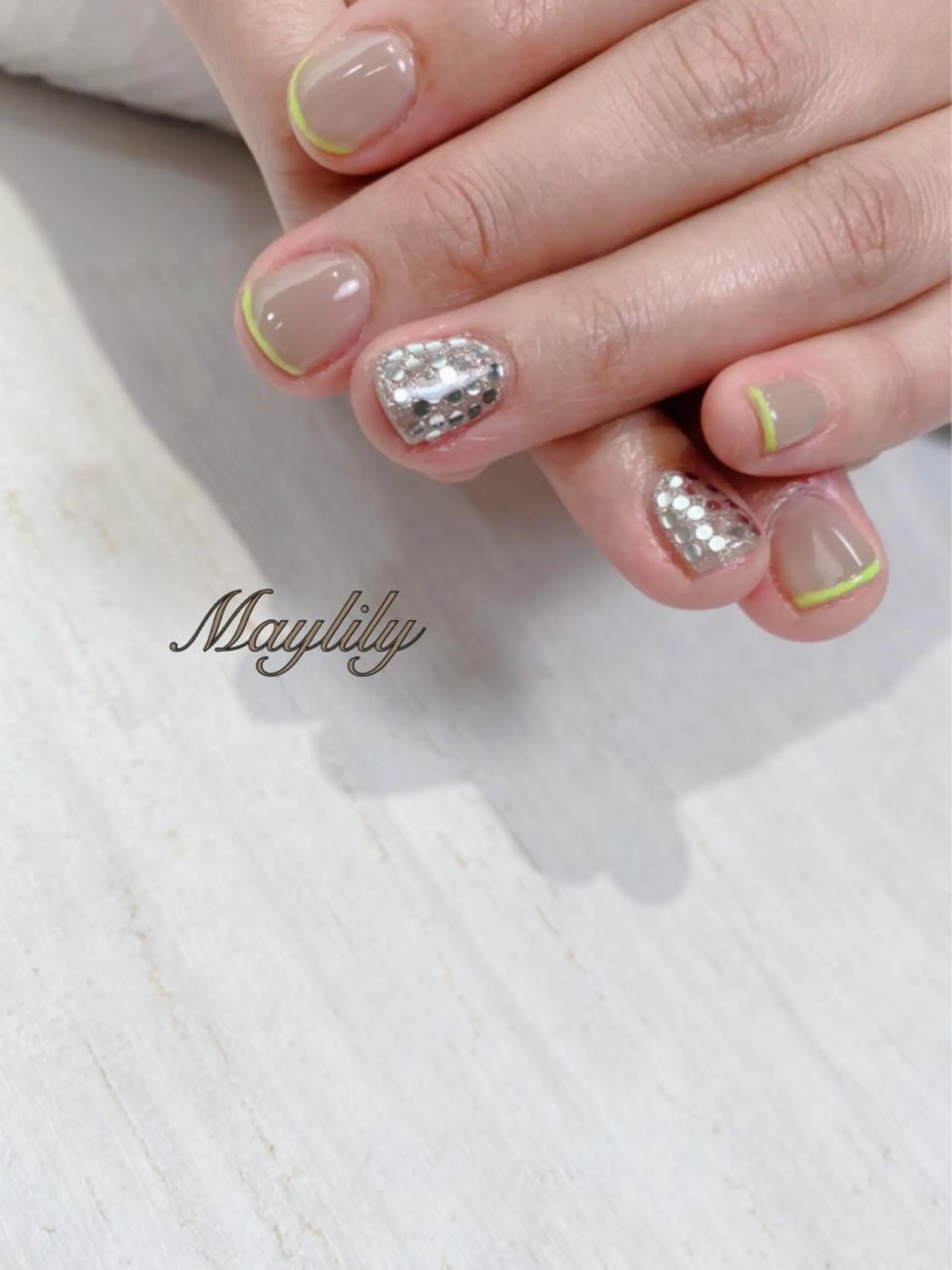 ネイル 持ち込み ハンドネイル Nail care salon Maylily所属・Nail salon Maylilyのネイルデザイン