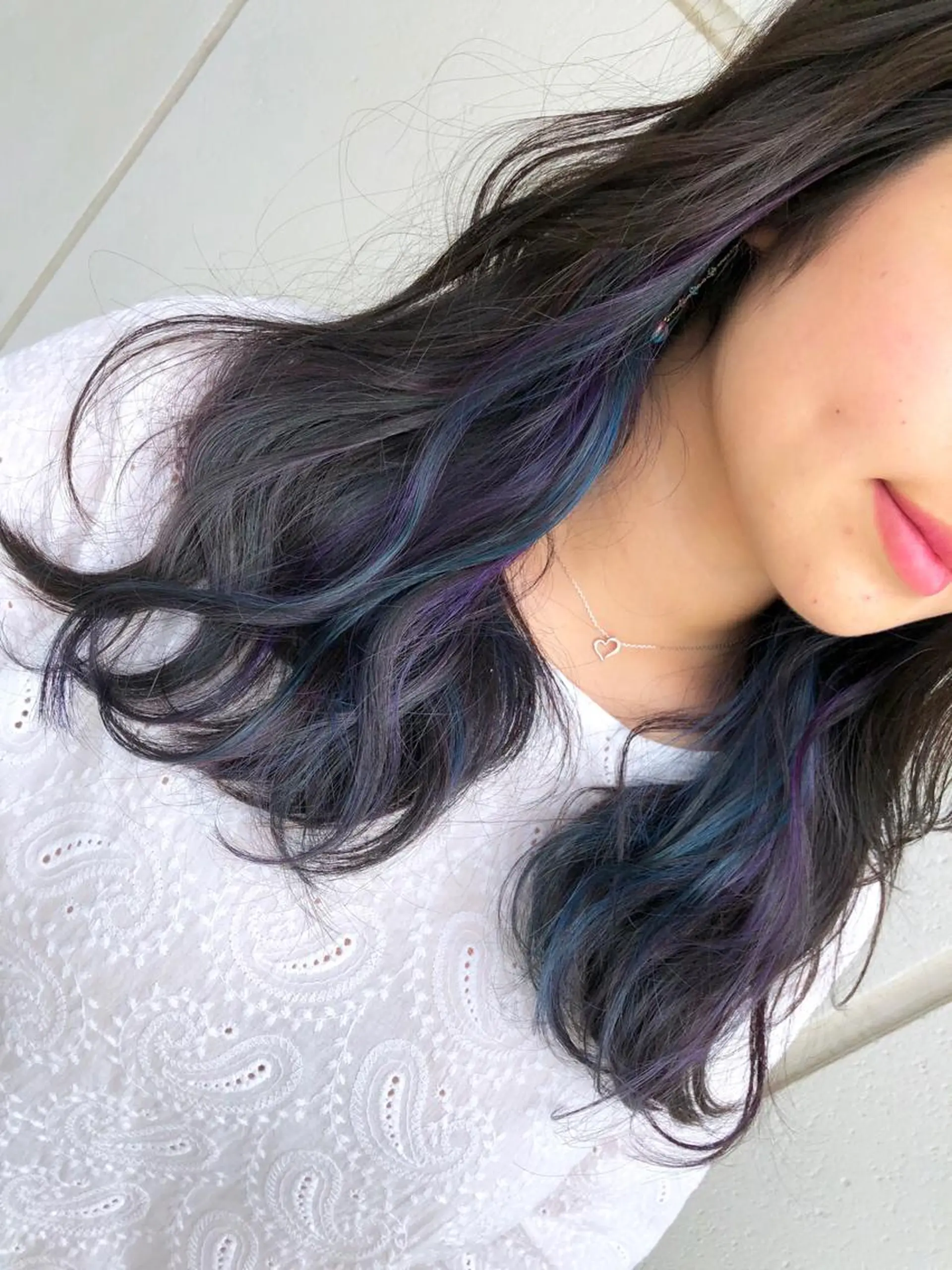 セミロング カラー ヘアアレンジ 境 健助のヘアスタイル