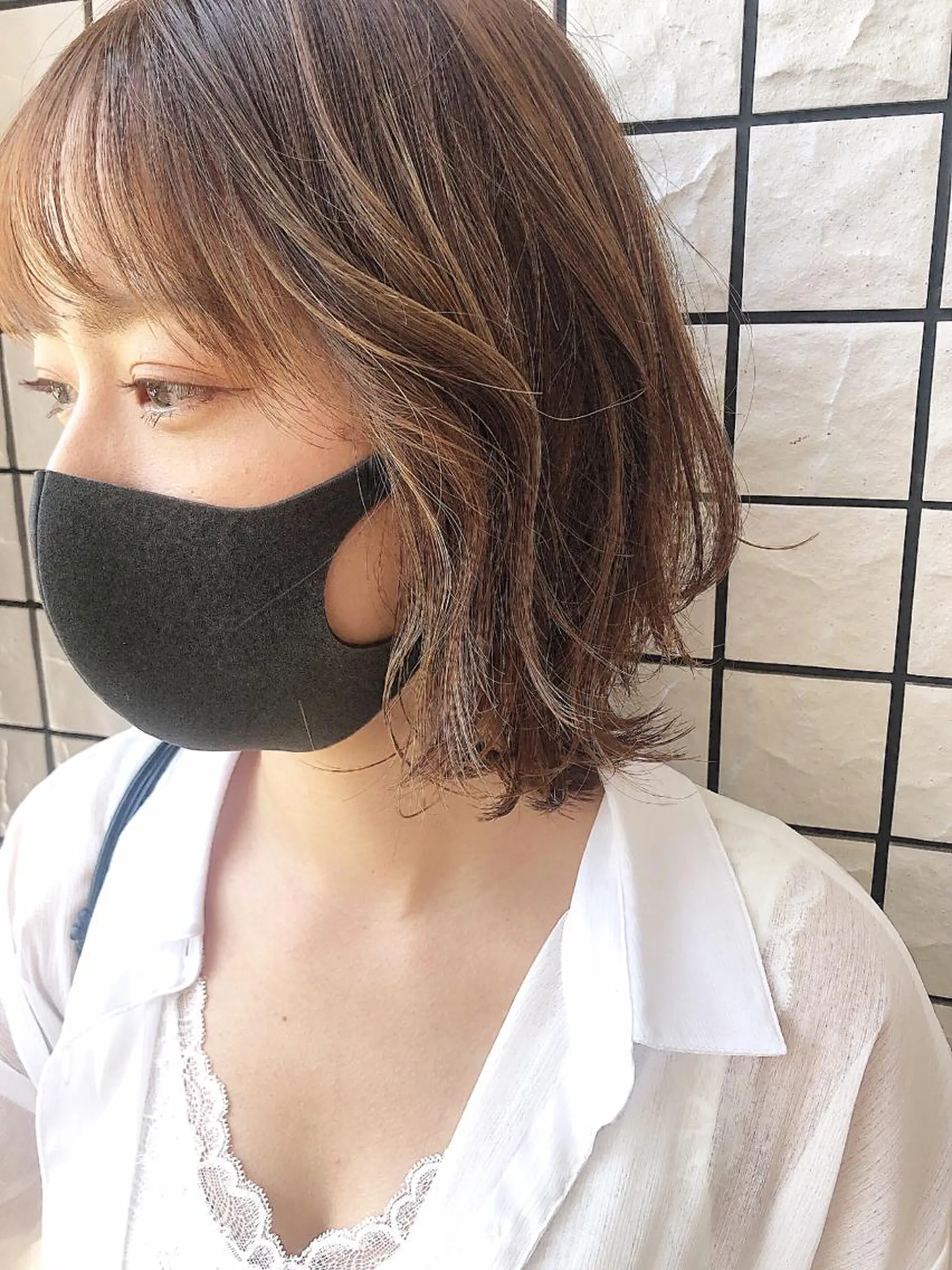 ショート カラー 店長/mao/ 前髪/顔周りカットのヘアスタイル