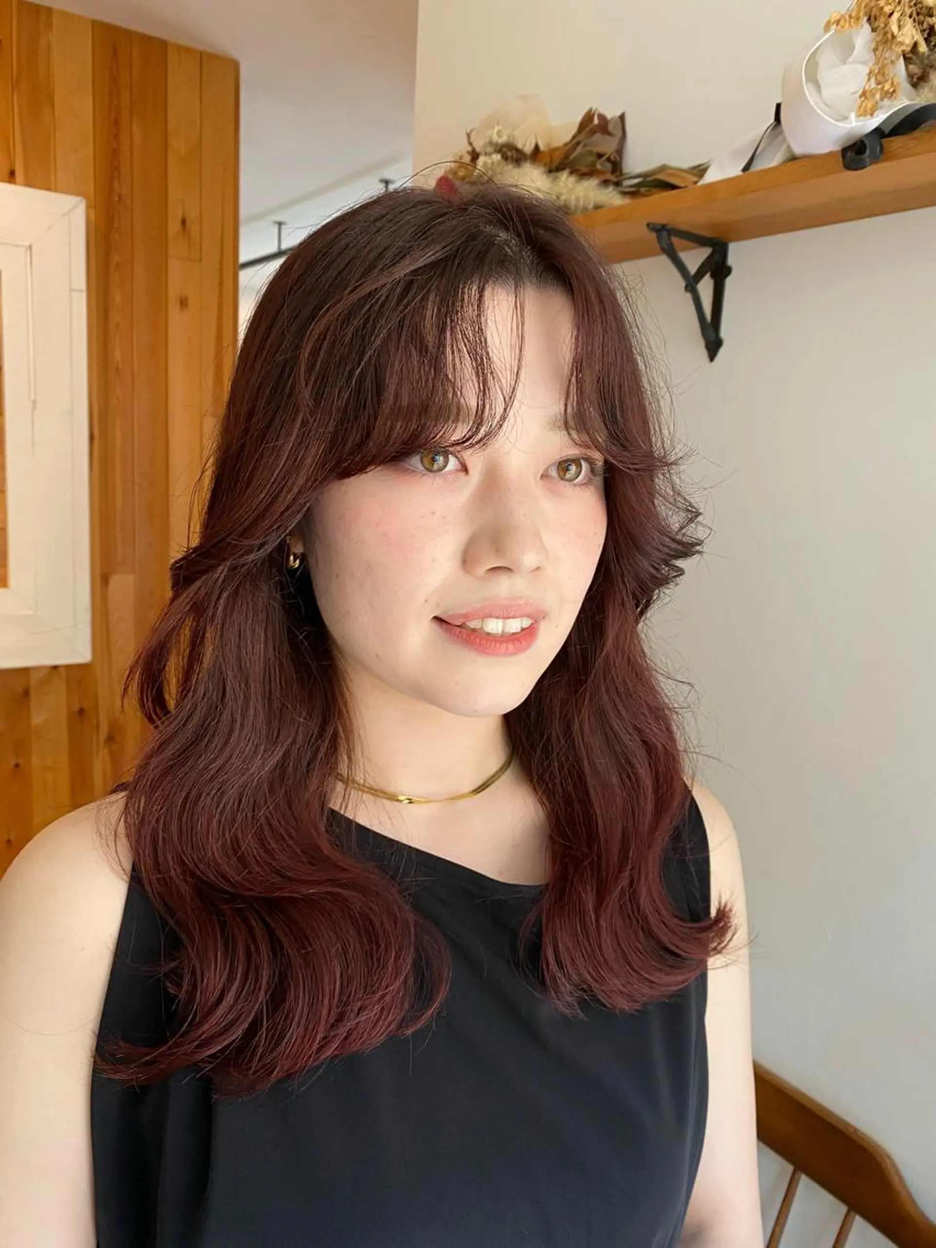 ロング カラー パーマ ヘアアレンジ メンズ キッズ ネイル マツエク・マツパ アイブロウ メンズブリーチ ブリーチ オレンジ オレンジピンク ピンクカラー インナーカラー/ KANAのヘアスタイル