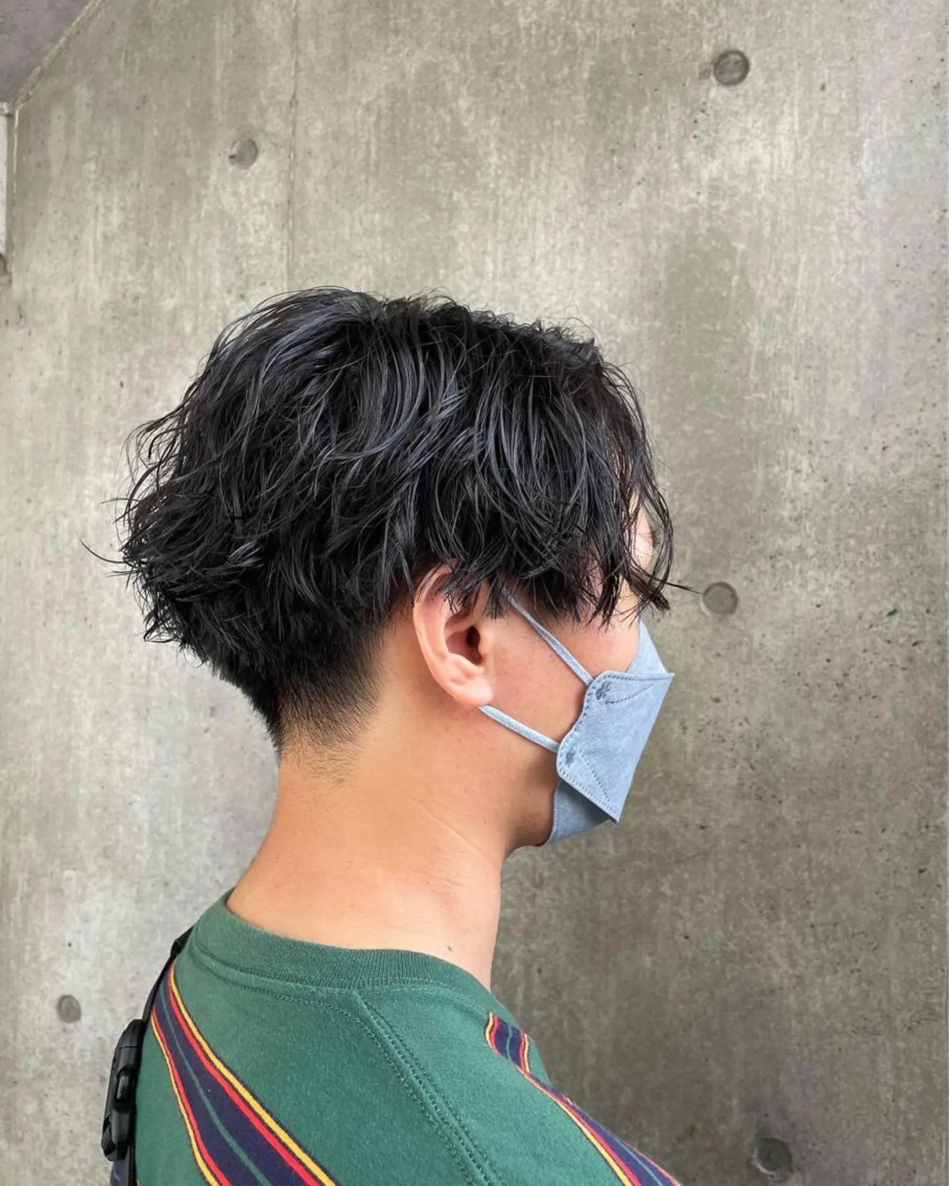 パーマ メンズ もりたみかこ 美容師お休み中のヘアスタイル