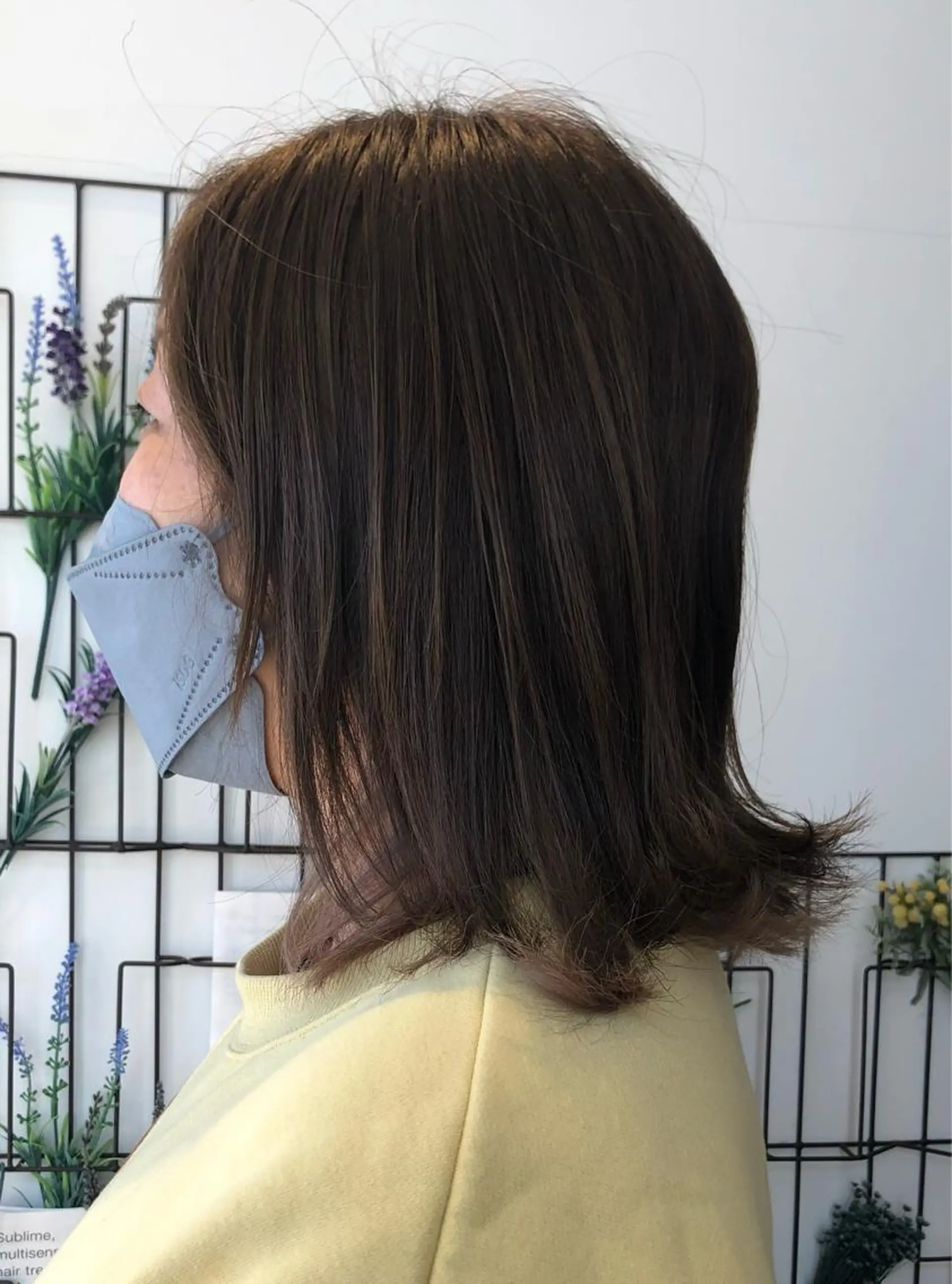 ミディアム カラー 坂田 優子のヘアスタイル