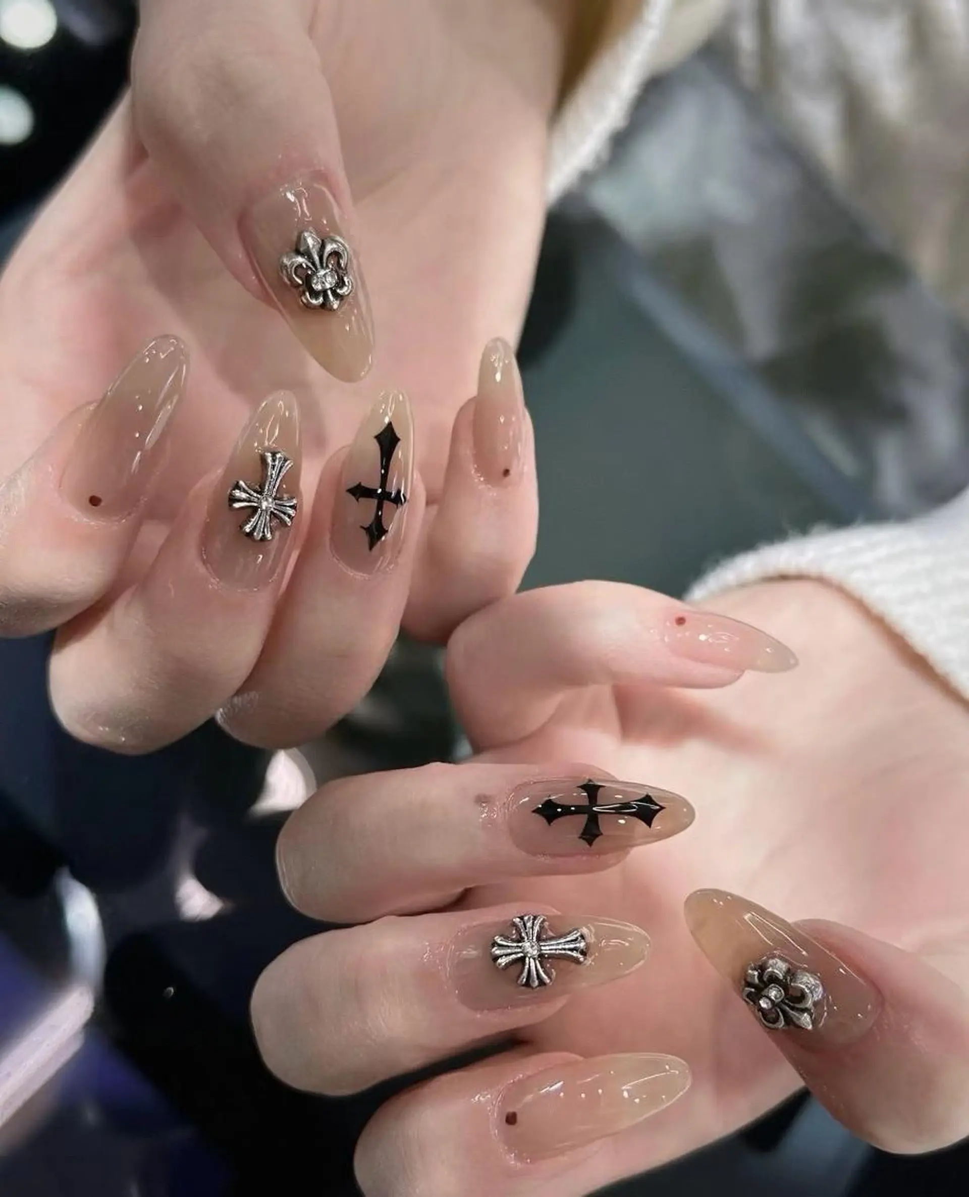 ネイル アートネイル ジェルネイル 持ち込み ニュアンスネイル 夏ネイル Yuu🎀 Belle Nailのネイルデザイン