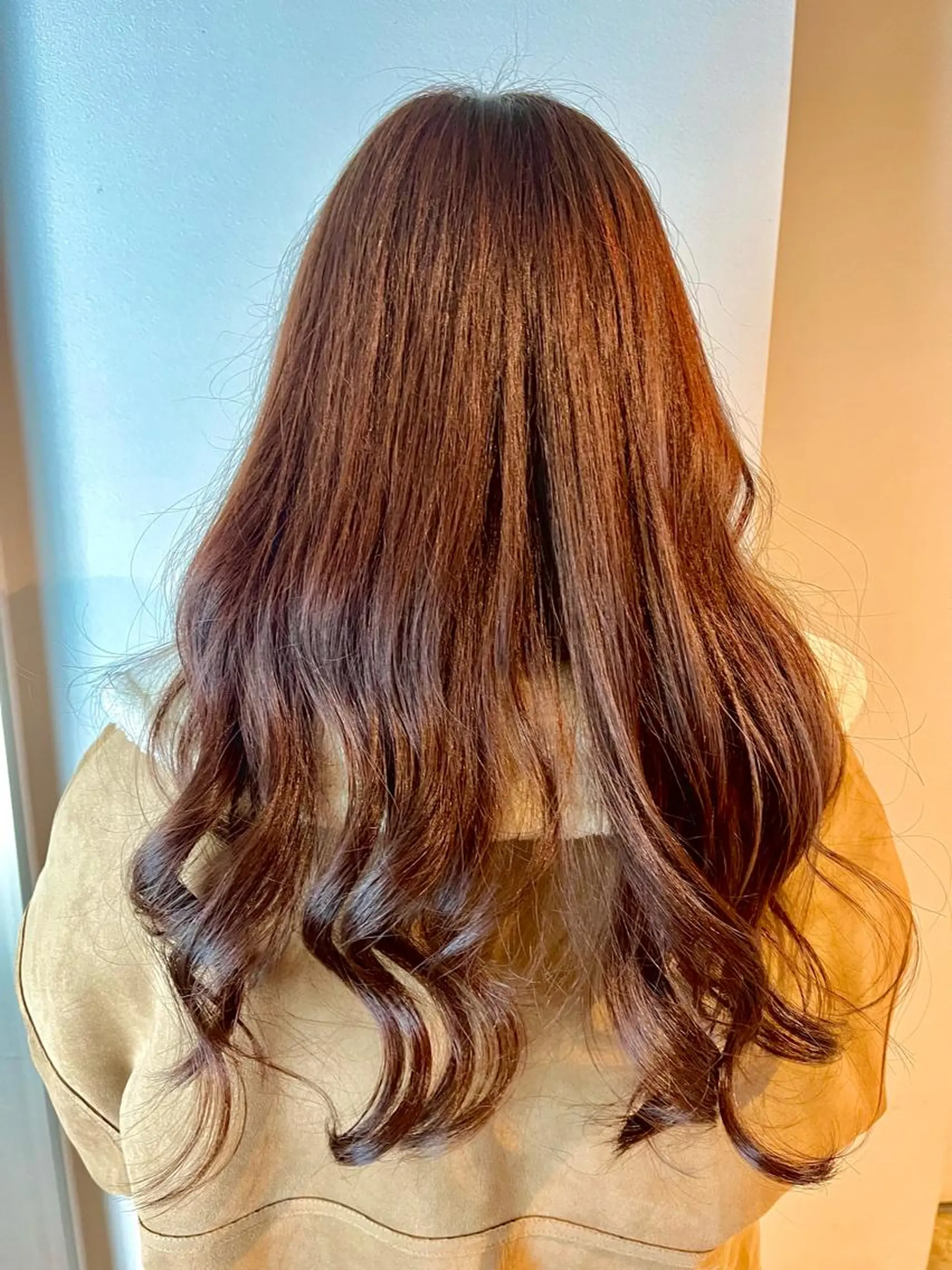 ロング カラー ヘアカラー うしだ かおるのヘアスタイル