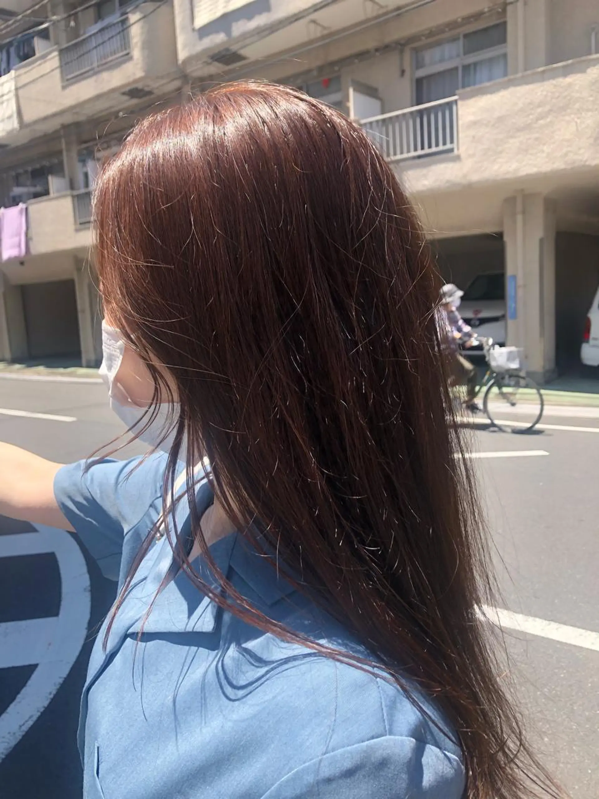 ロング メンズパーマ、カラー 大募集村上莉奈のヘアスタイル