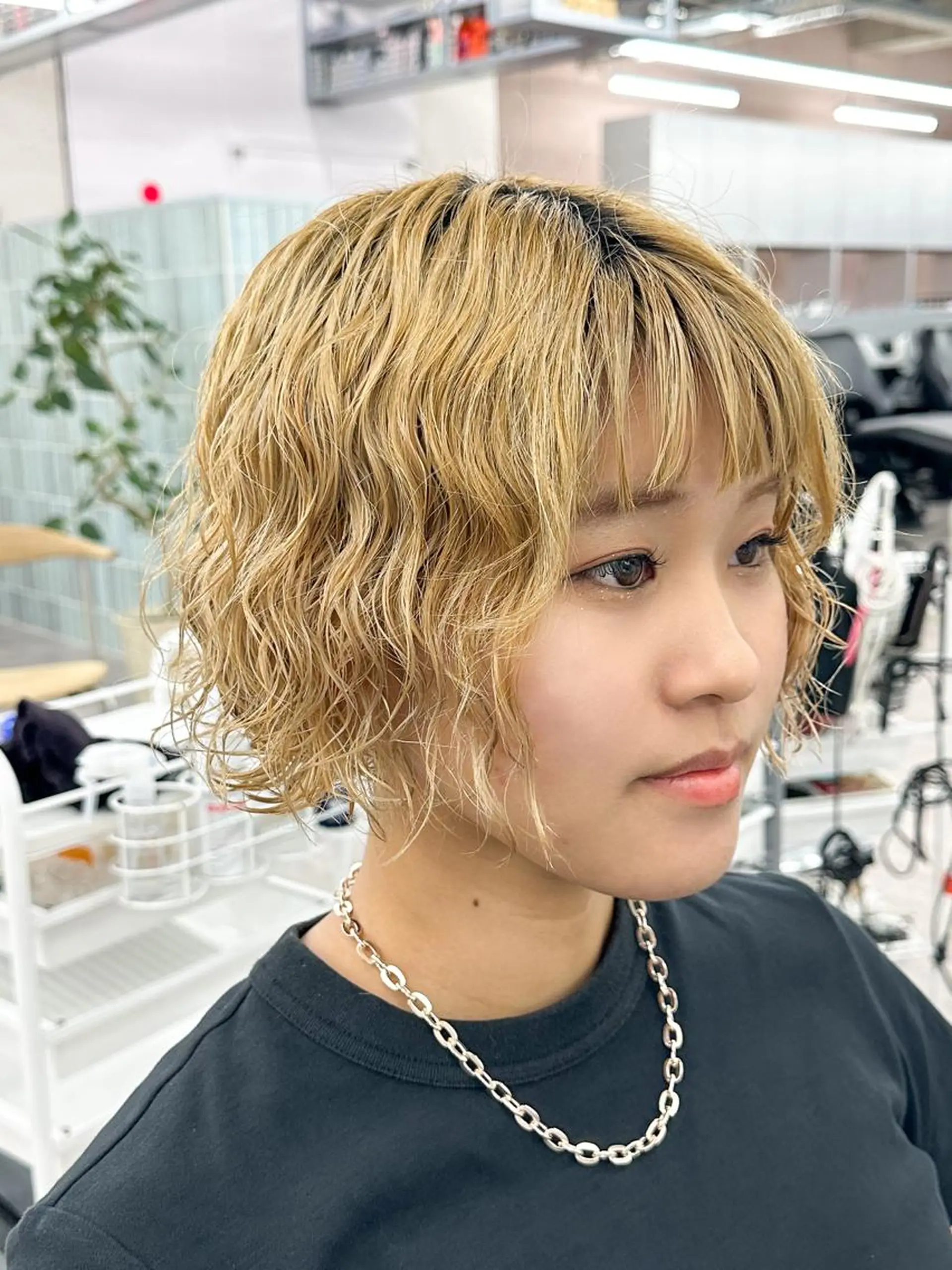 ショート パーマ arte pelo 辻のヘアスタイル