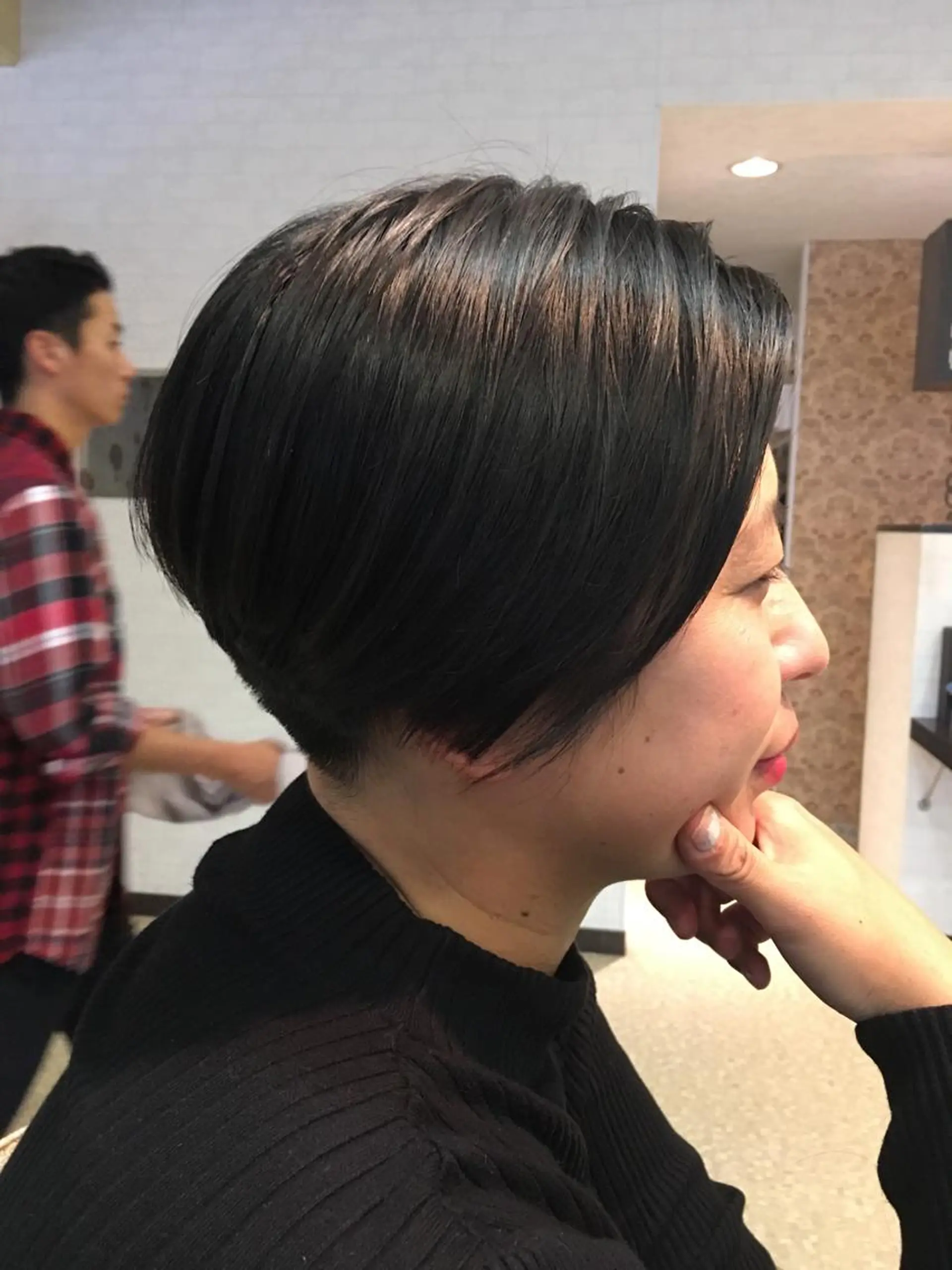 ショート ショートヘア 金沢美容室/ 艶髪/夜営業/JINのヘアスタイル