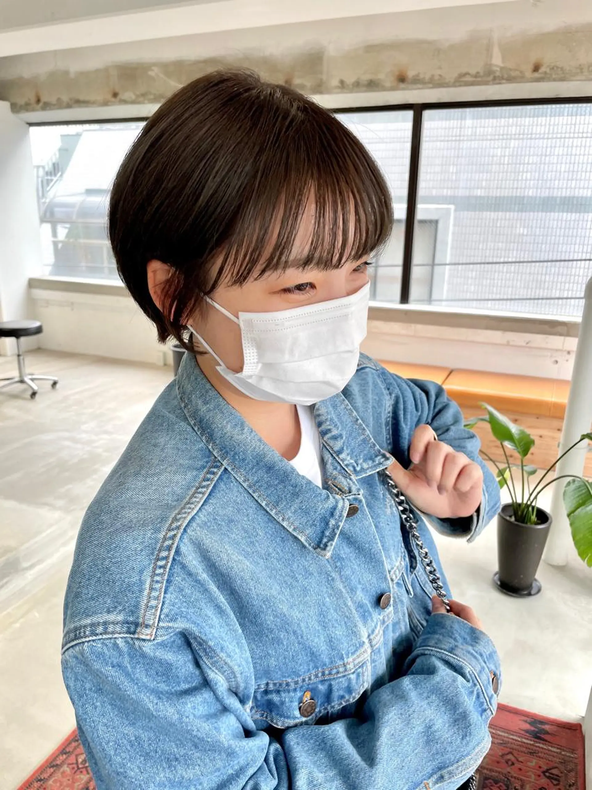 ショート カラー ショートボブ グレージュ オリーブグレージュ オリーブグレー ボブ ショート・ボブ 徳竹淳一のヘアスタイル