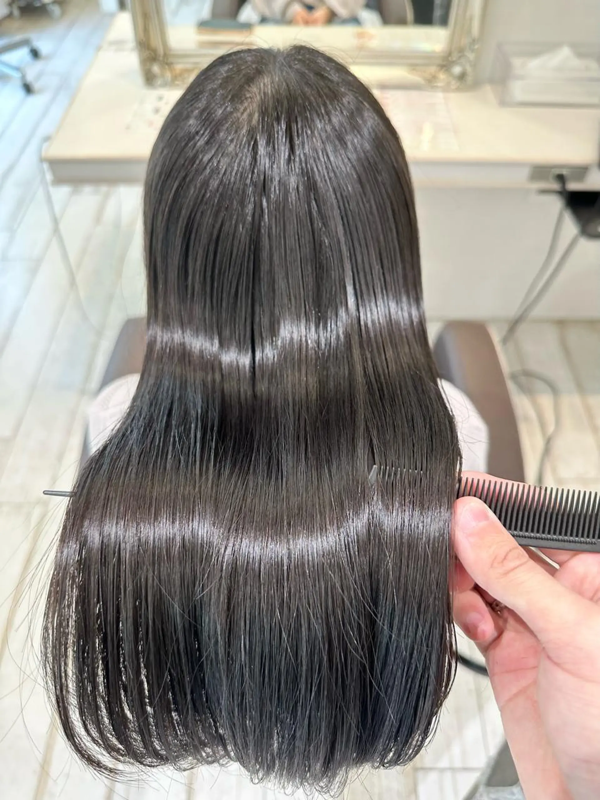 セミロング 縮毛矯正専門 金井佳祐のヘアスタイル