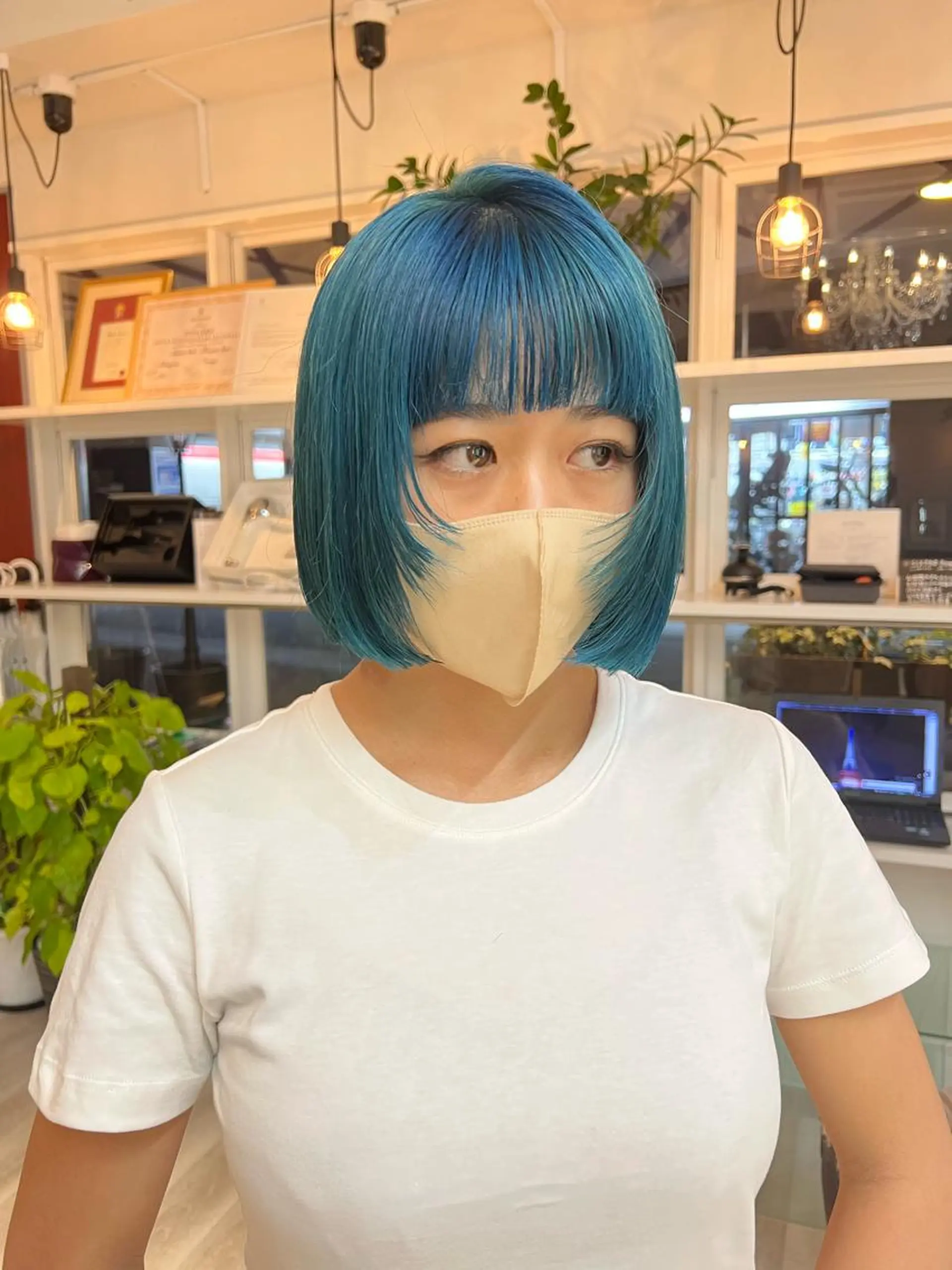 ショート カラー フルガキ ハルカ天神美容室のヘアスタイル